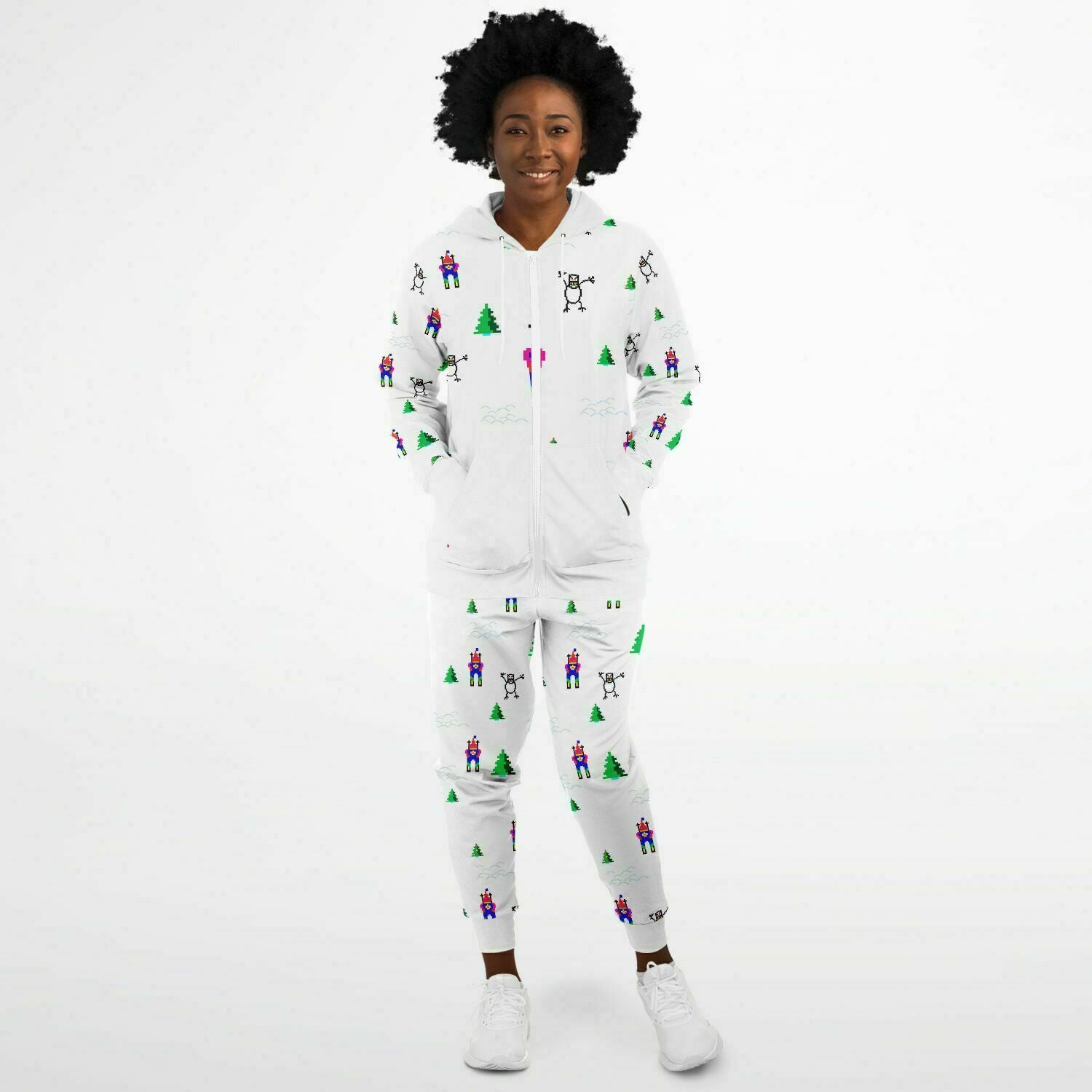 Ski Free Unisex Ziphoodie and Jogger Set