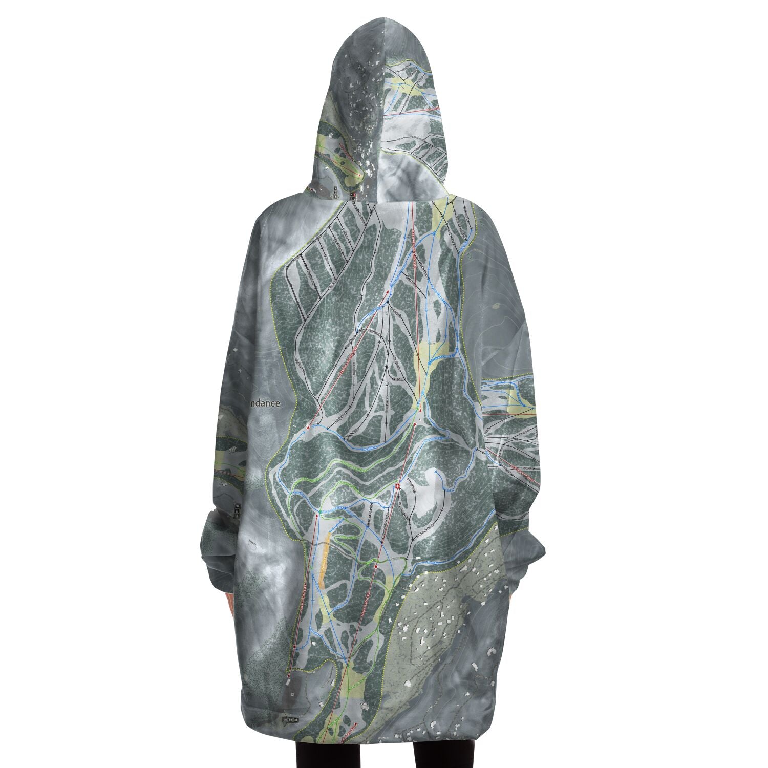 Sundance, Utah Ski Trail Map - Snug Hoodie