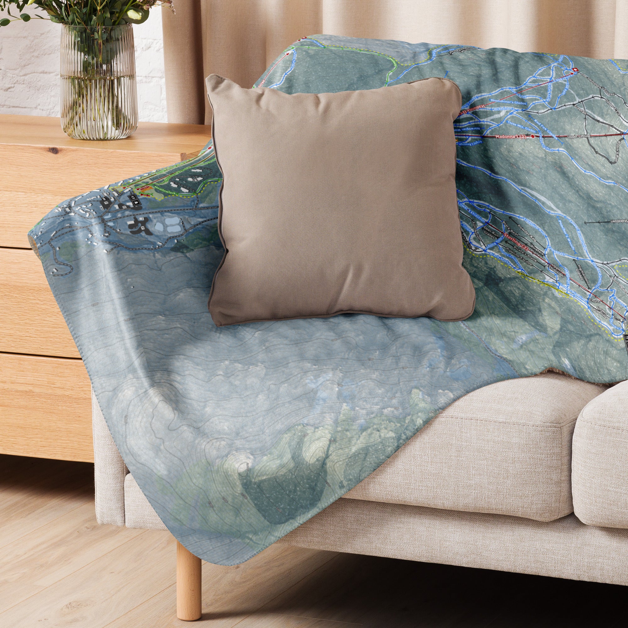 Smuggler's Notch, Vermont Ski Resort Map Blanket