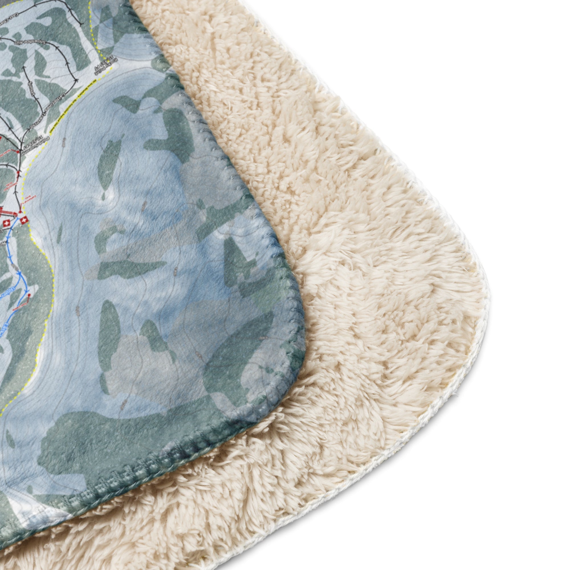 Alta, Utah Ski Resort Map Blanket