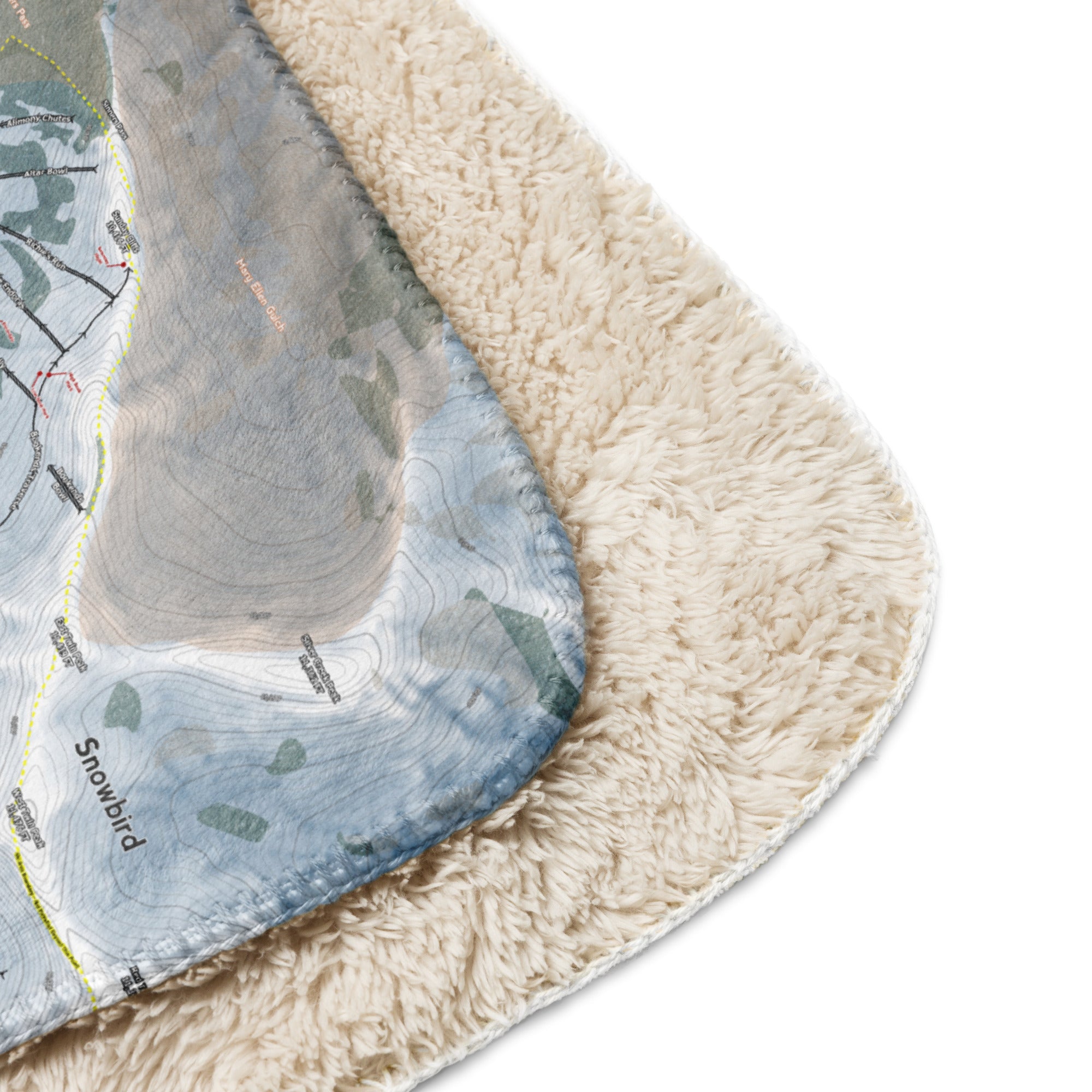 Little Cottonwood Canyon, Utah Ski Resort Map Blanket