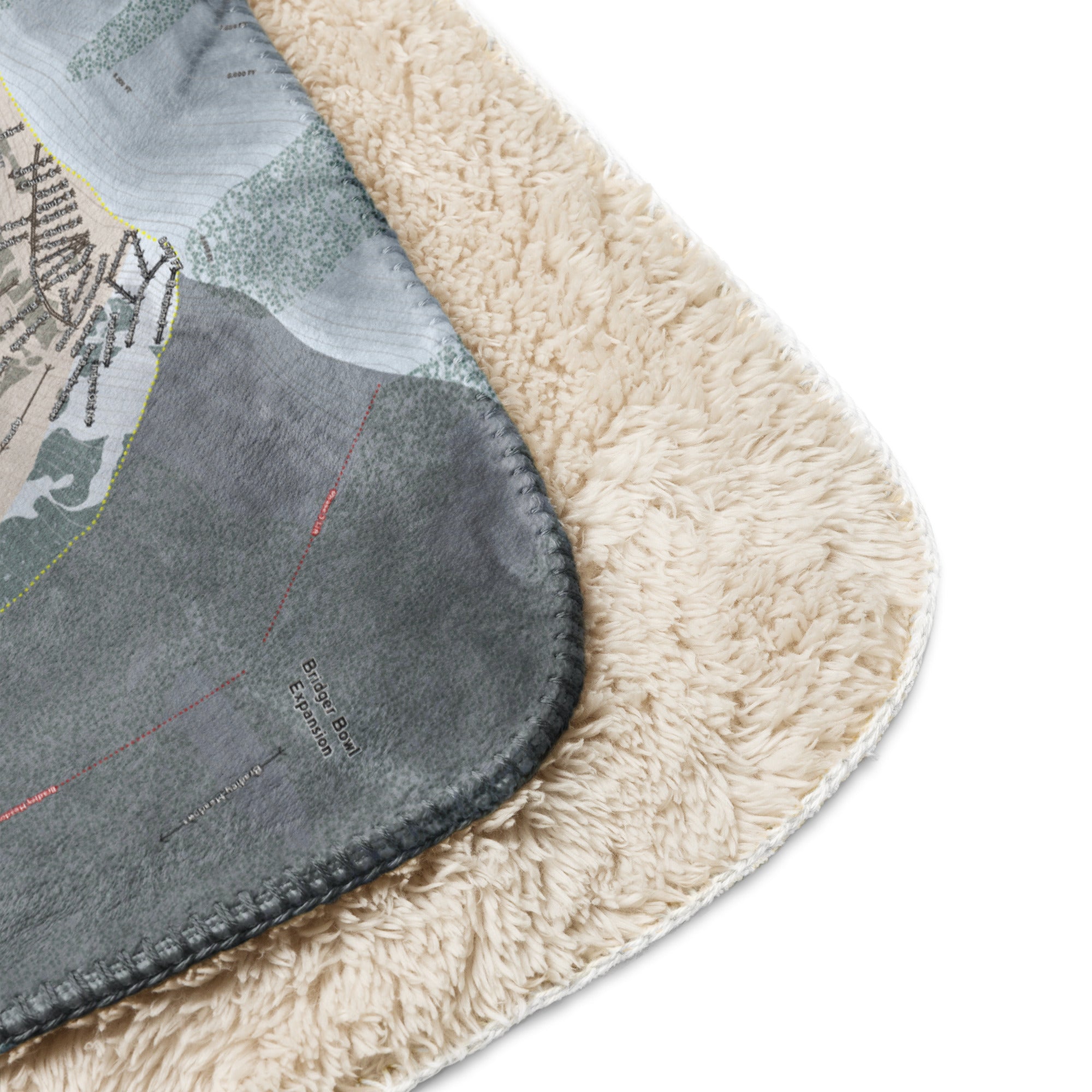 Bridger Bowl, Montana Ski Resort Map Blanket