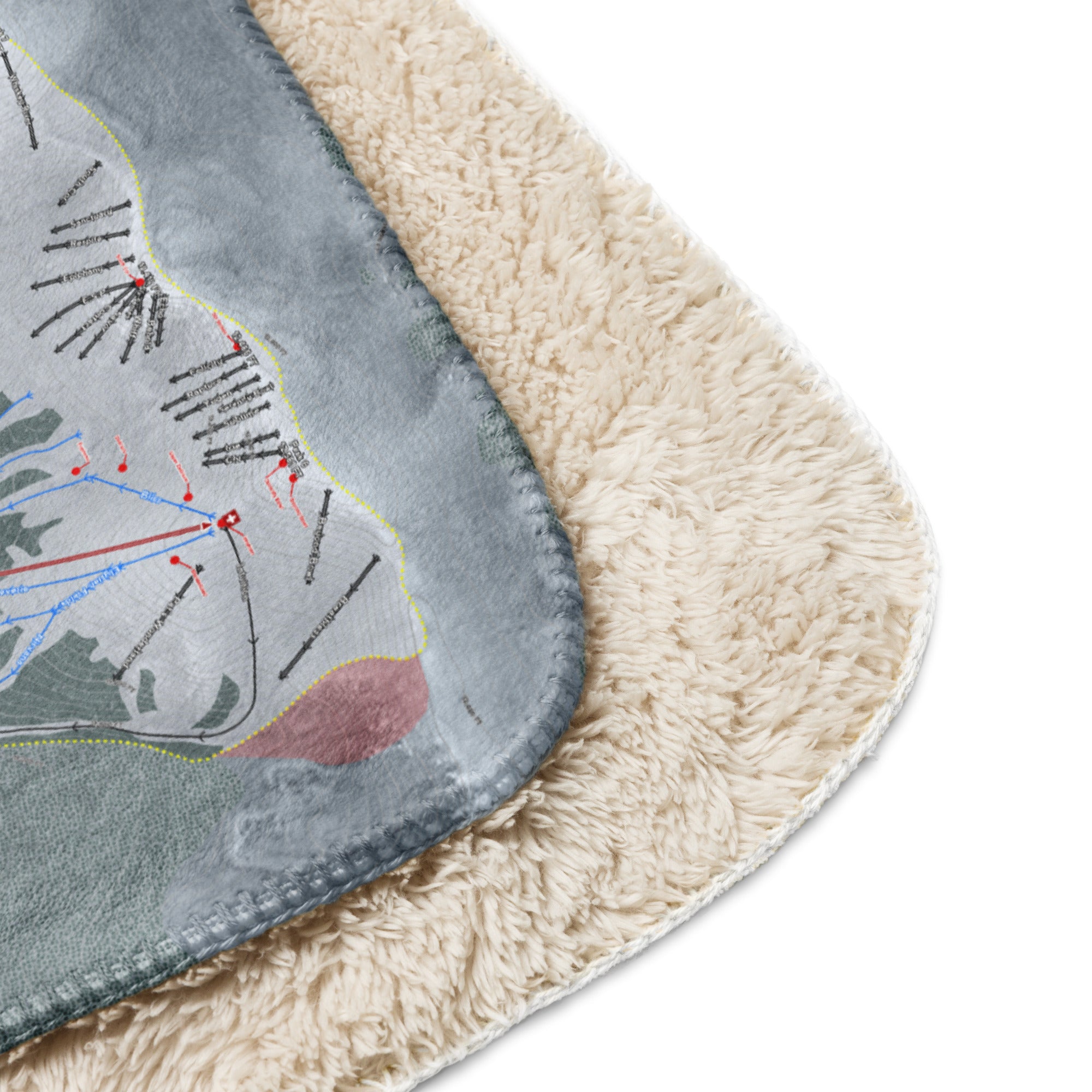 Breckenridge, Colorado Ski Resort Map blanket