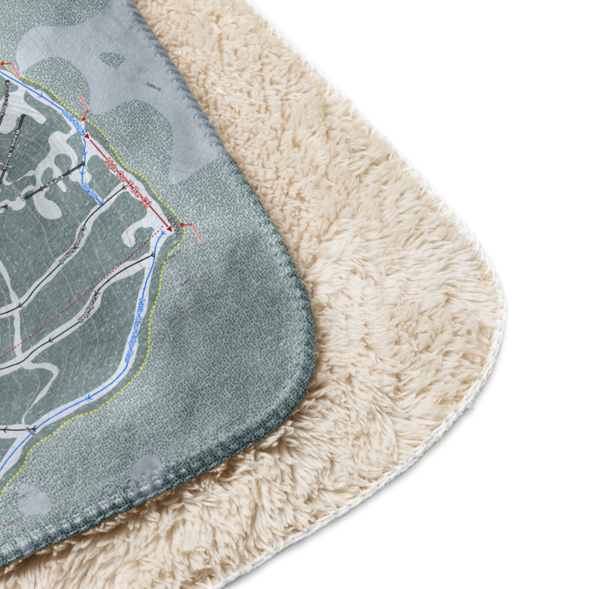 SCHWEITZER, IDAHO SKI RESORT MAP BLANKET