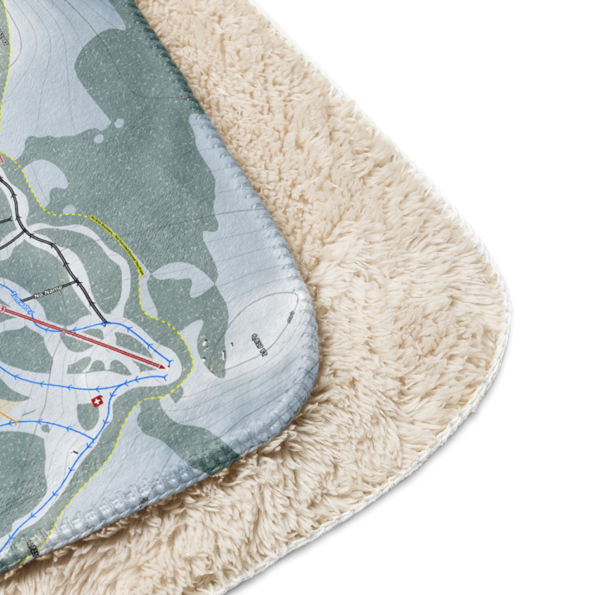 Mission Ridge, Washington Ski Resort Map Blanket