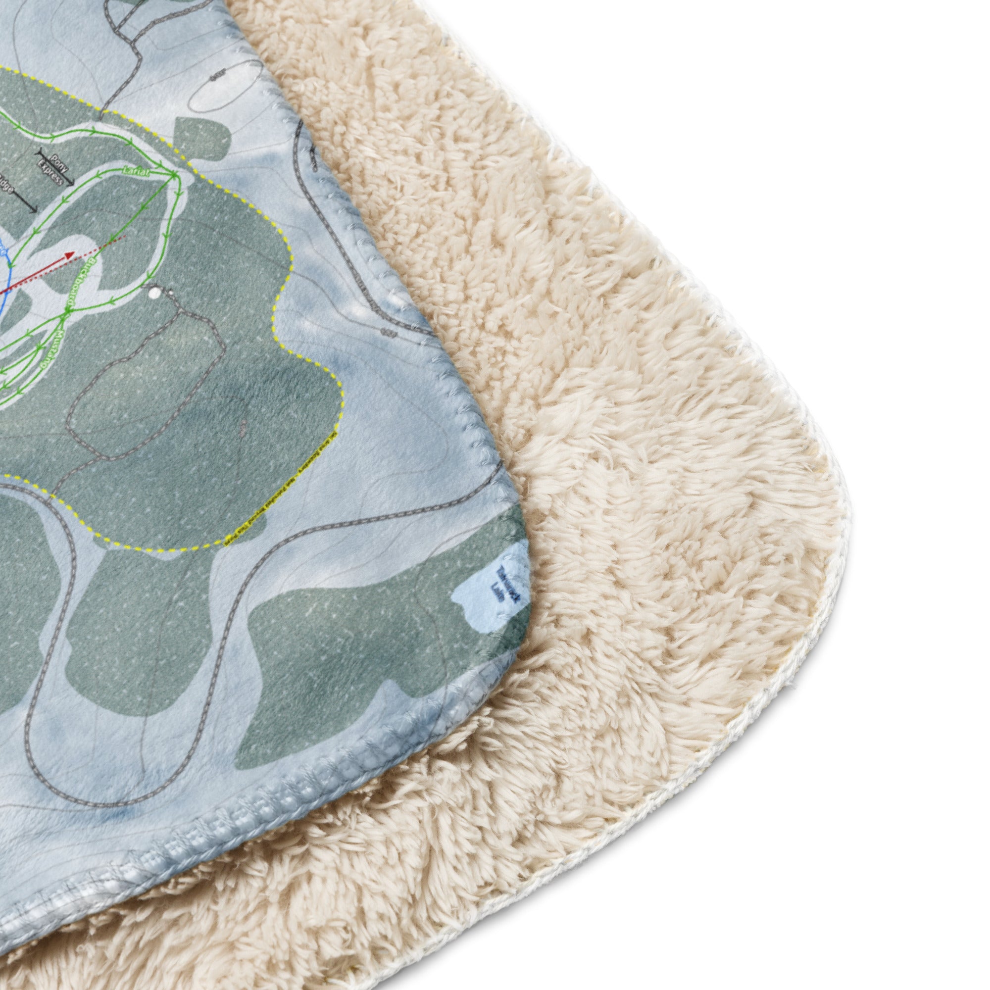 Mt Rose, Nevada Ski Resort Map Blanket