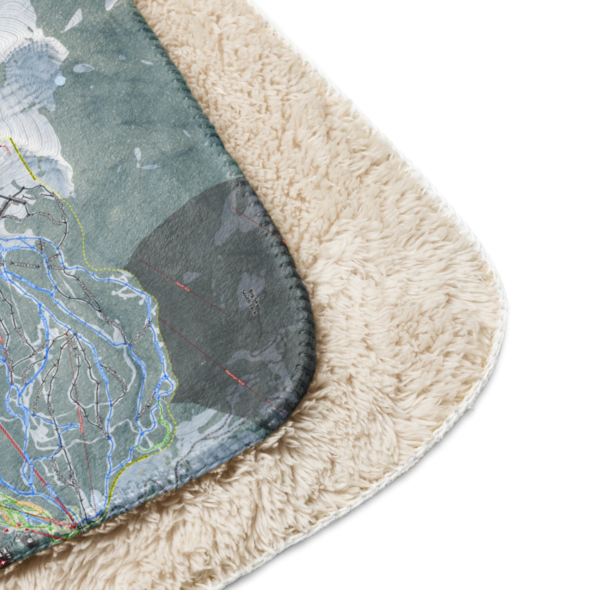 BIG SKY COMBO, MONTANA SKI RESORT MAP BLANKET