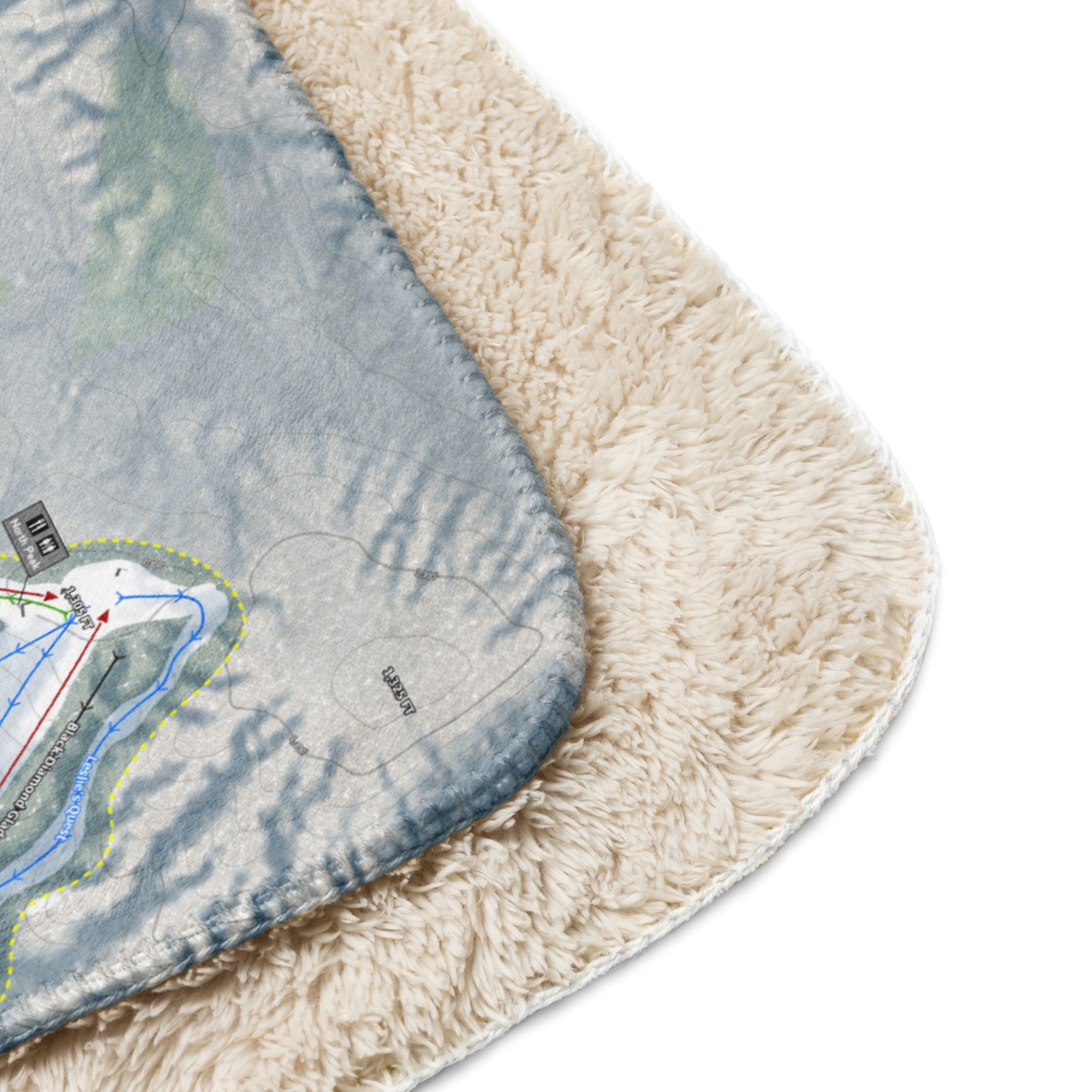 THE HIGHLANDS, MICHIGAN SKI RESORT MAP BLANKET