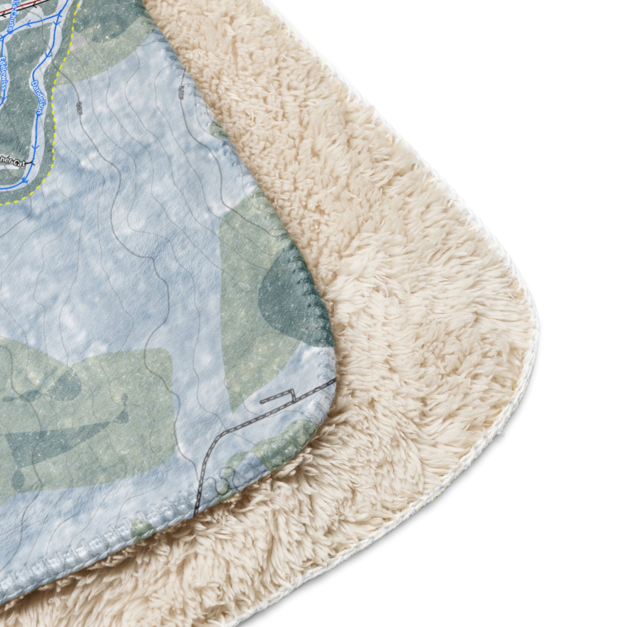 Tenney Mountain, New Hampshire Ski Resort Map Blanket