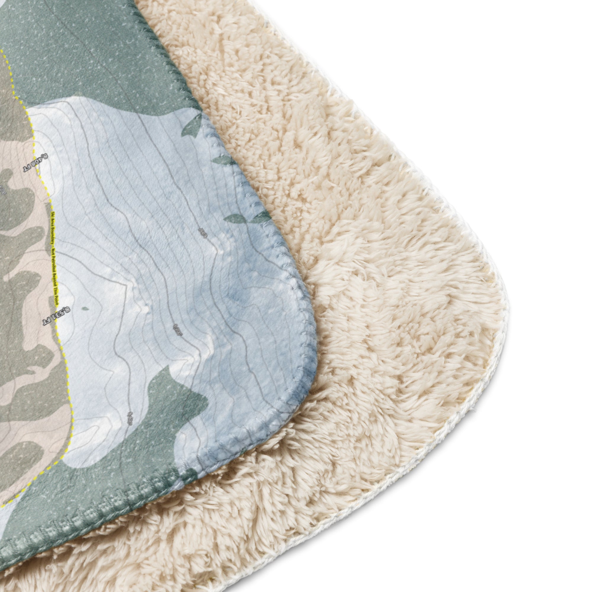 Homewood, California Ski Resort Map Blanket