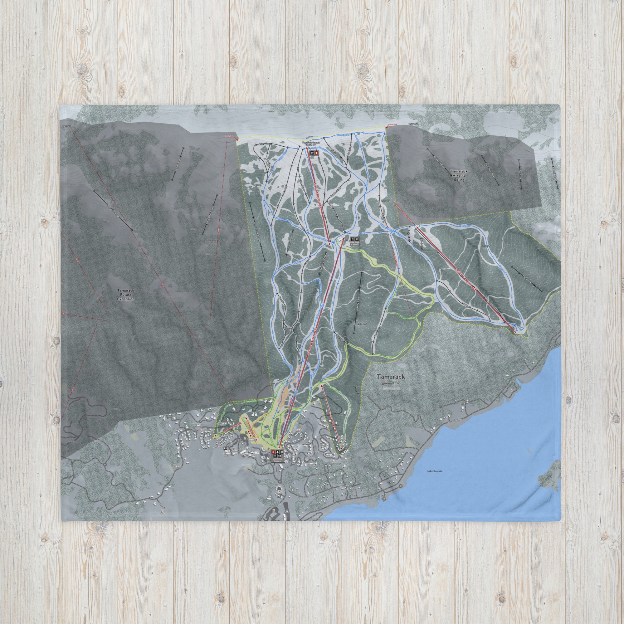 TAMARACK, IDAHO SKI RESORT MAP BLANKET