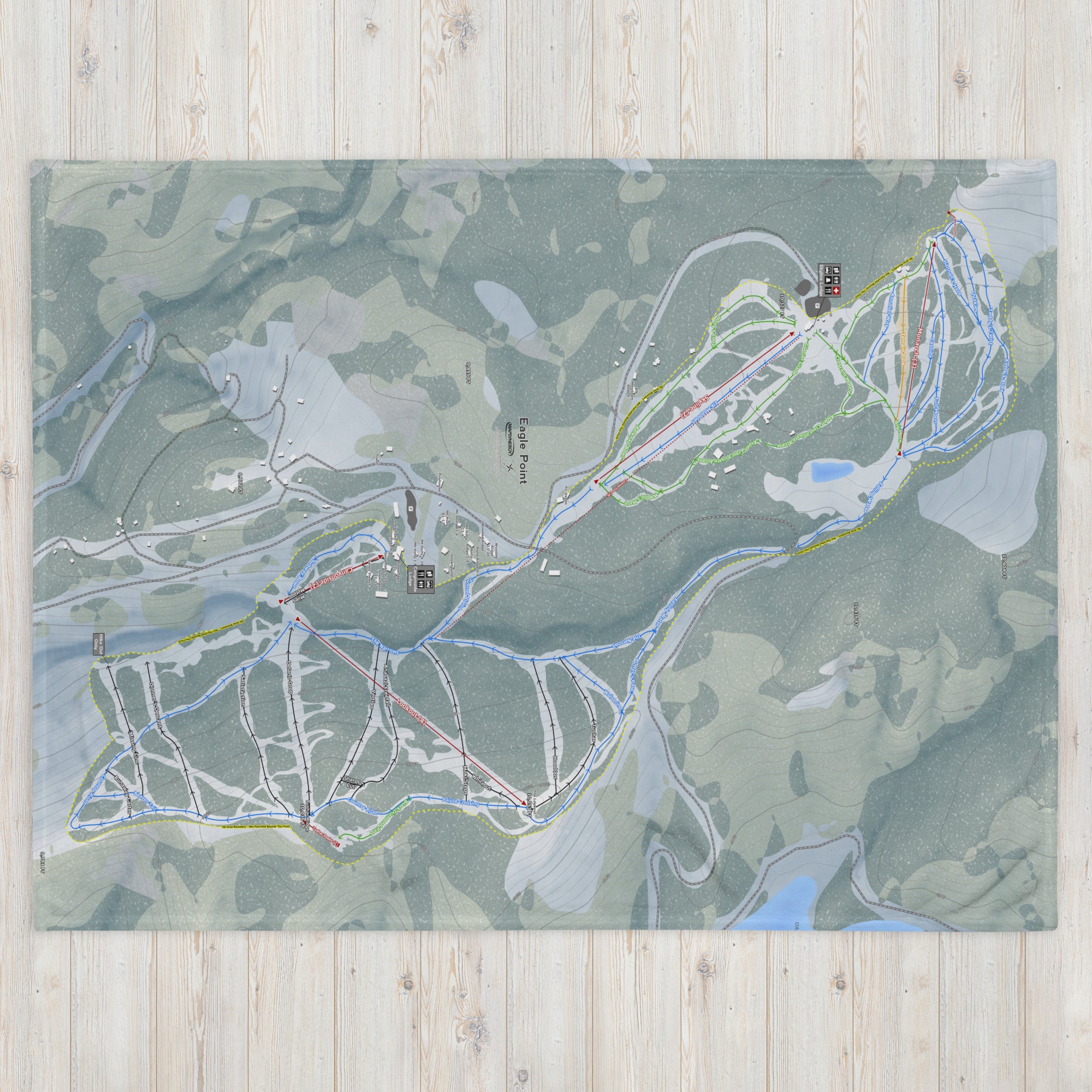 Eagle Point, Utah Ski Resort Map Blanket