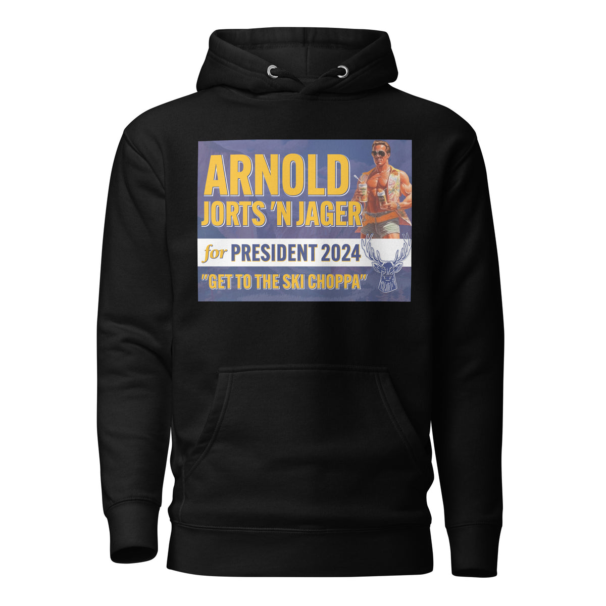 Arnold Jorts n&#39; Jager For President 2024 Unisex Hoodie