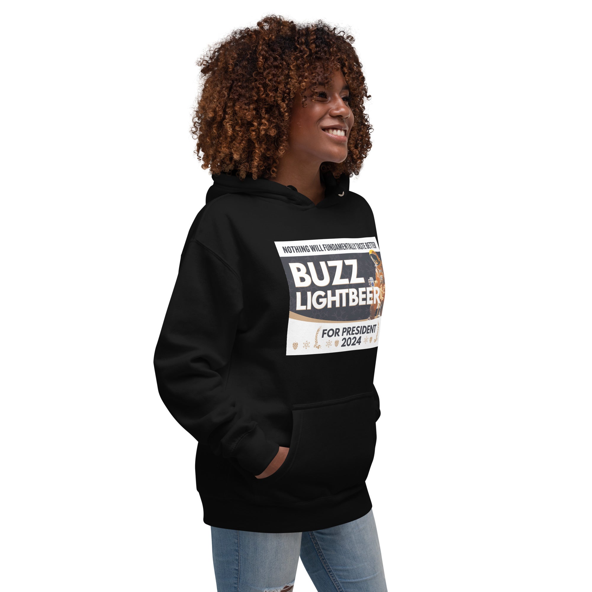 Buzz Lightbeer For President 2024 Unisex Hoodie