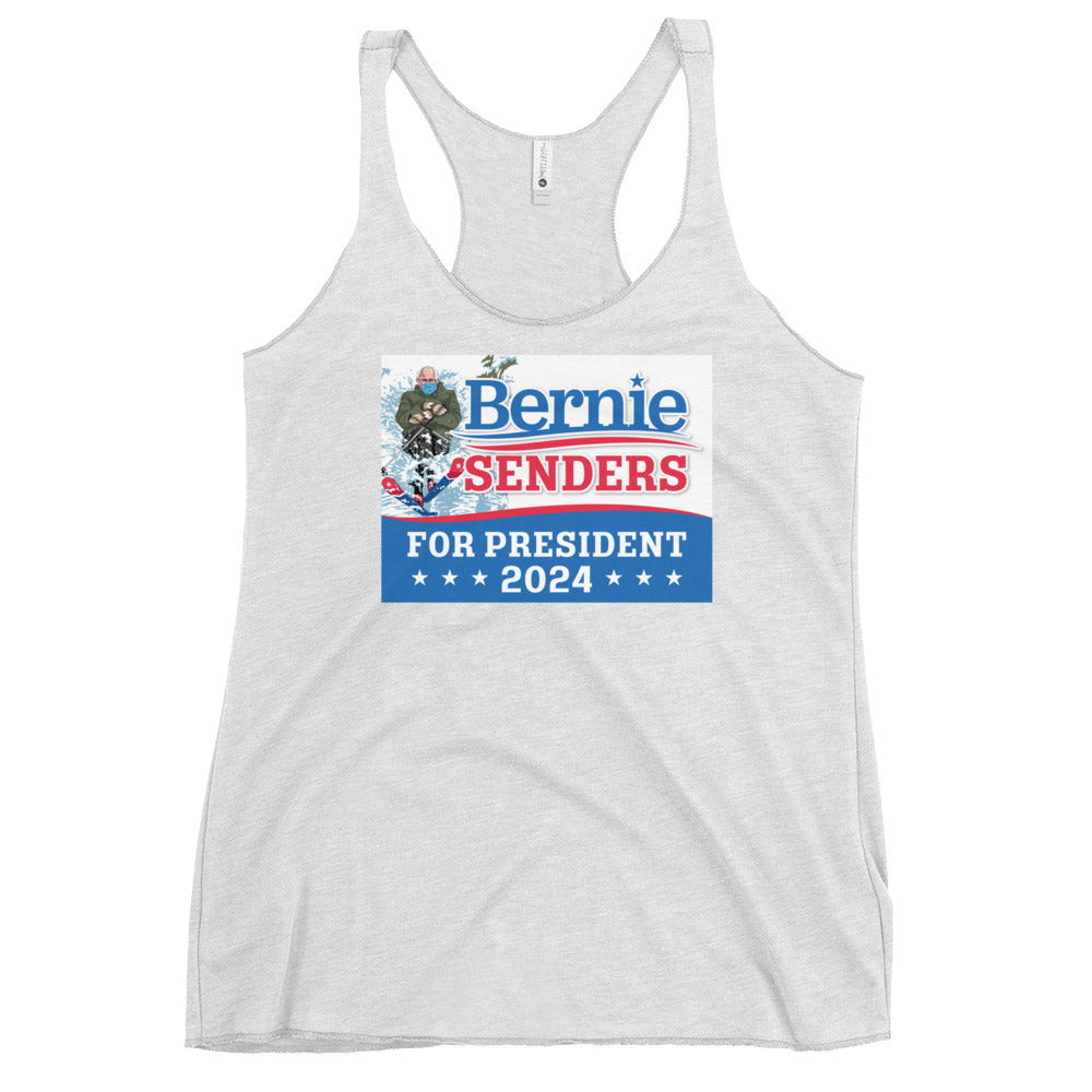 Bernie Senders For President 2024 Women's Racerback Tank