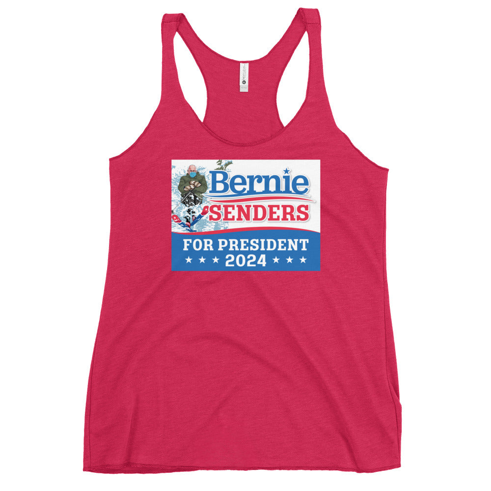 Bernie Senders For President 2024 Women's Racerback Tank