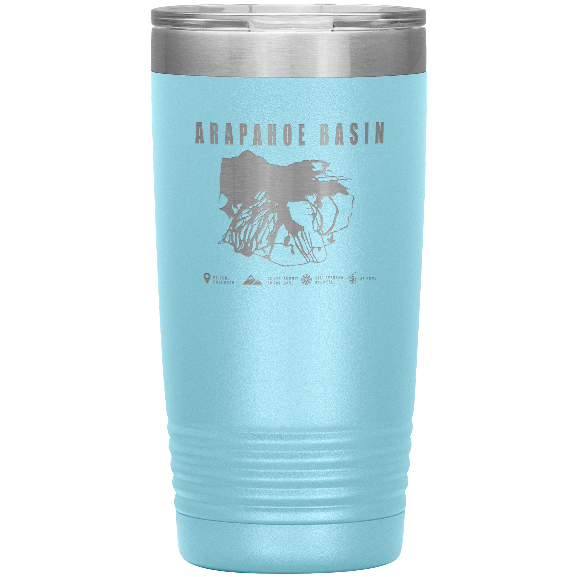 Arapahoe Basin,Colorado Ski Resort 20oz Tumbler - Powderaddicts