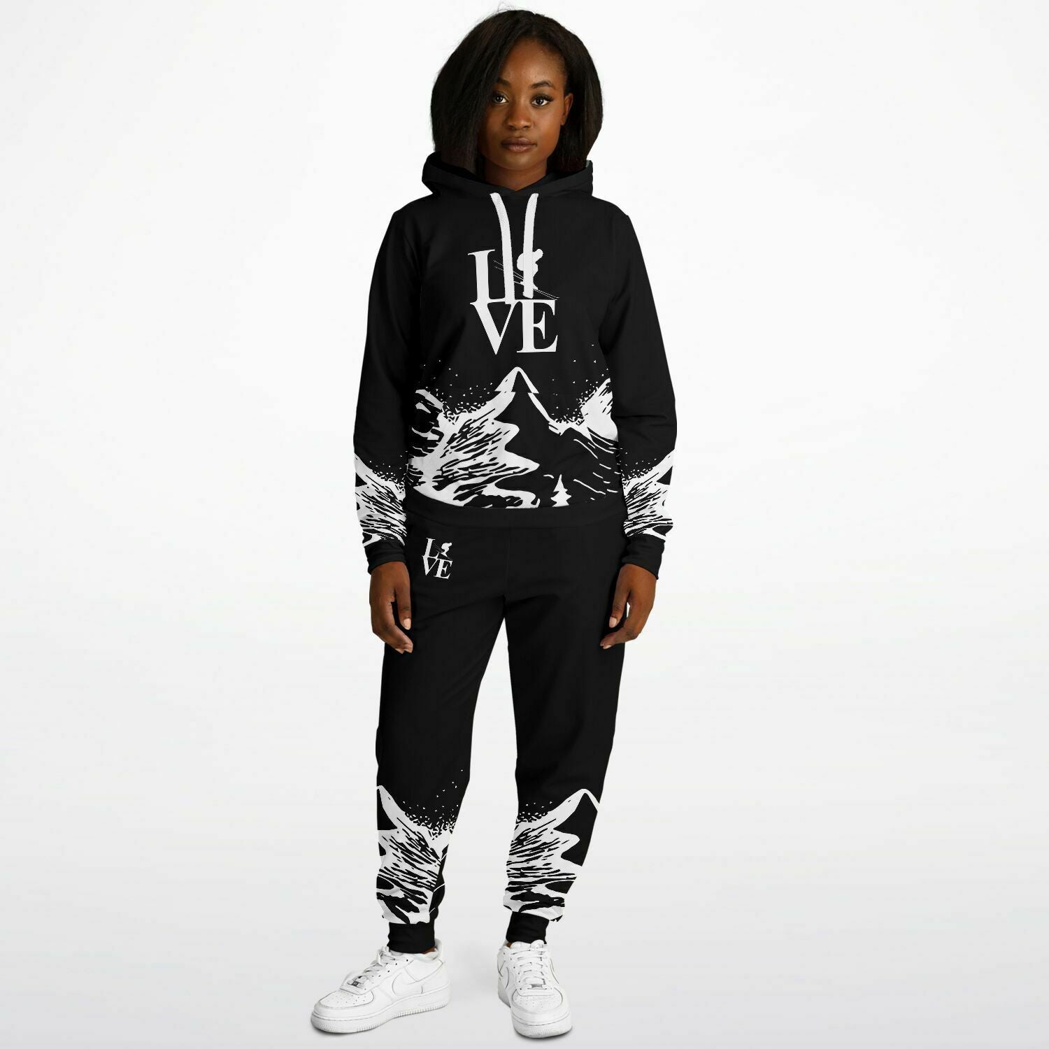 Love Ski Unisex Hoodie and Jogger Set