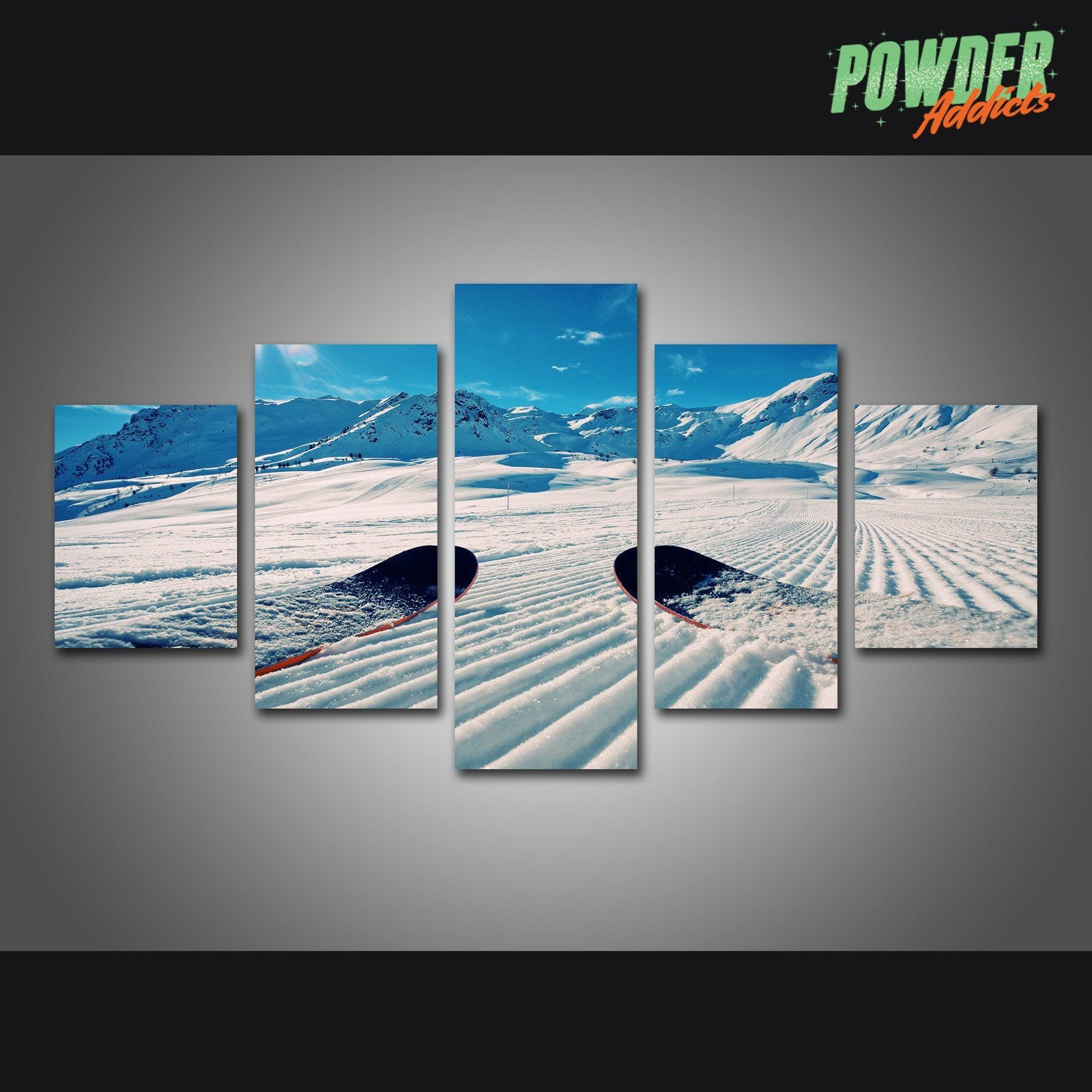 Fresh Tracks 5 Piece Canvas - Powderaddicts