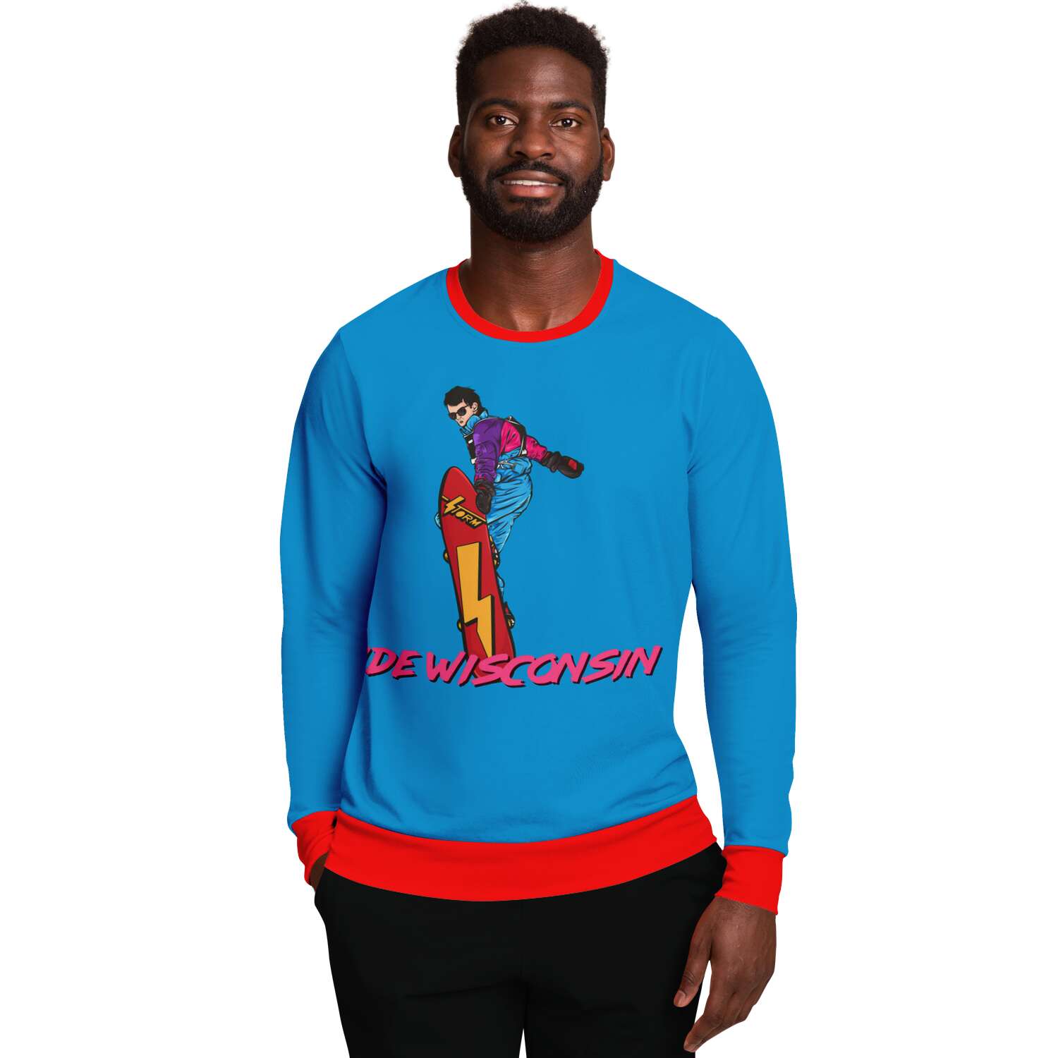 Ride Wisconsin Ugly Christmas Sweater - Powderaddicts