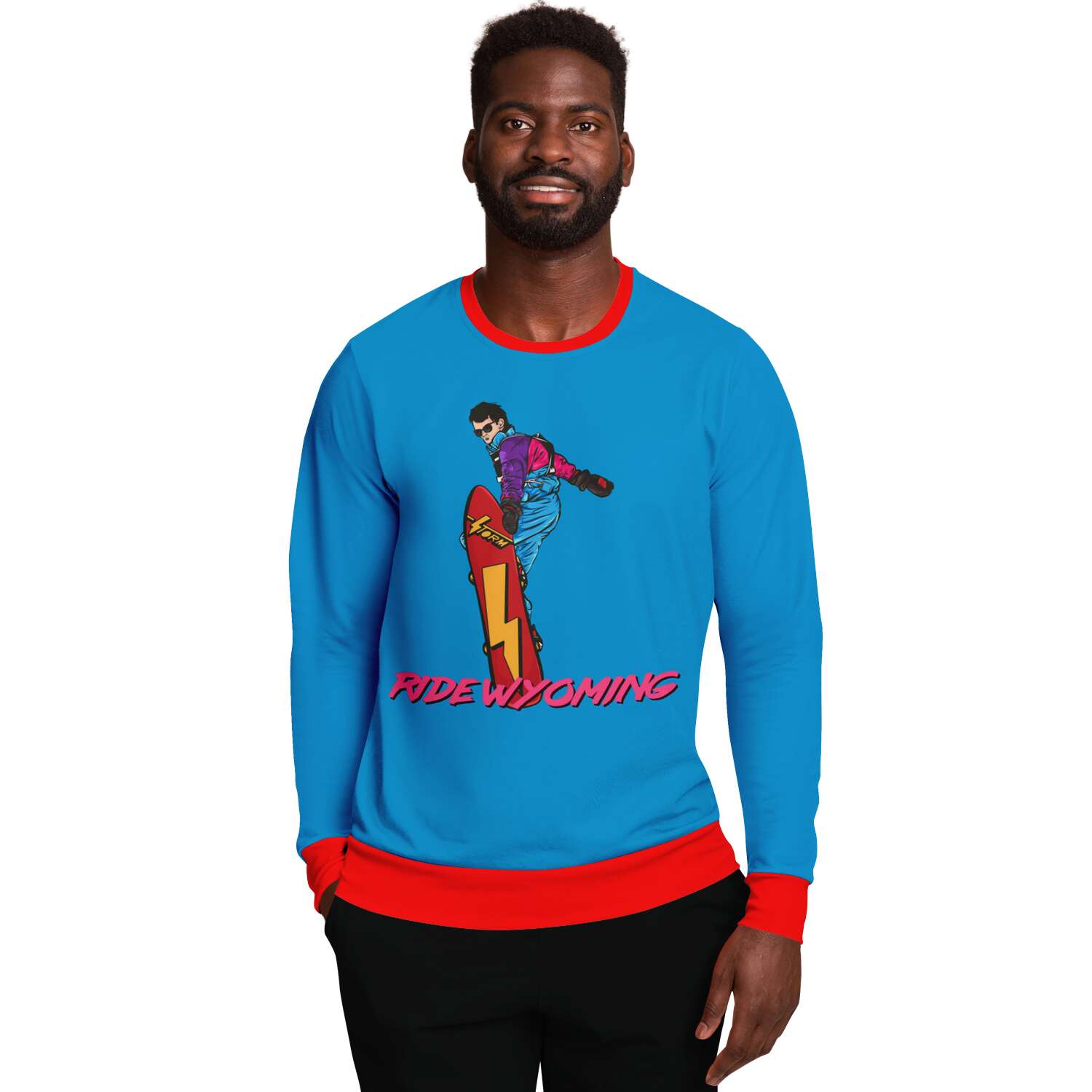 Ride Wyoming Ugly Christmas Sweater - Powderaddicts