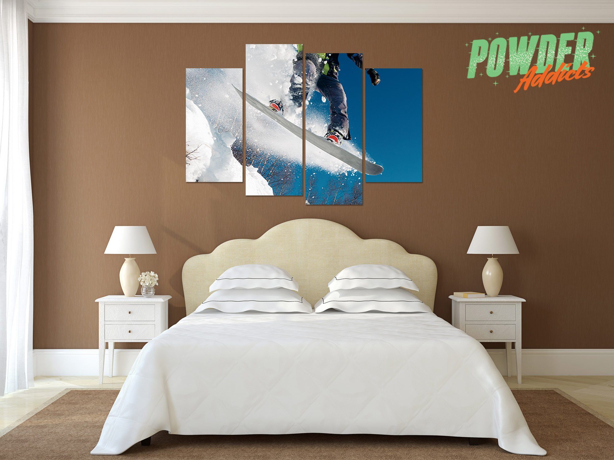 Snowboarder's Jump 4 Piece Canvas - Powderaddicts