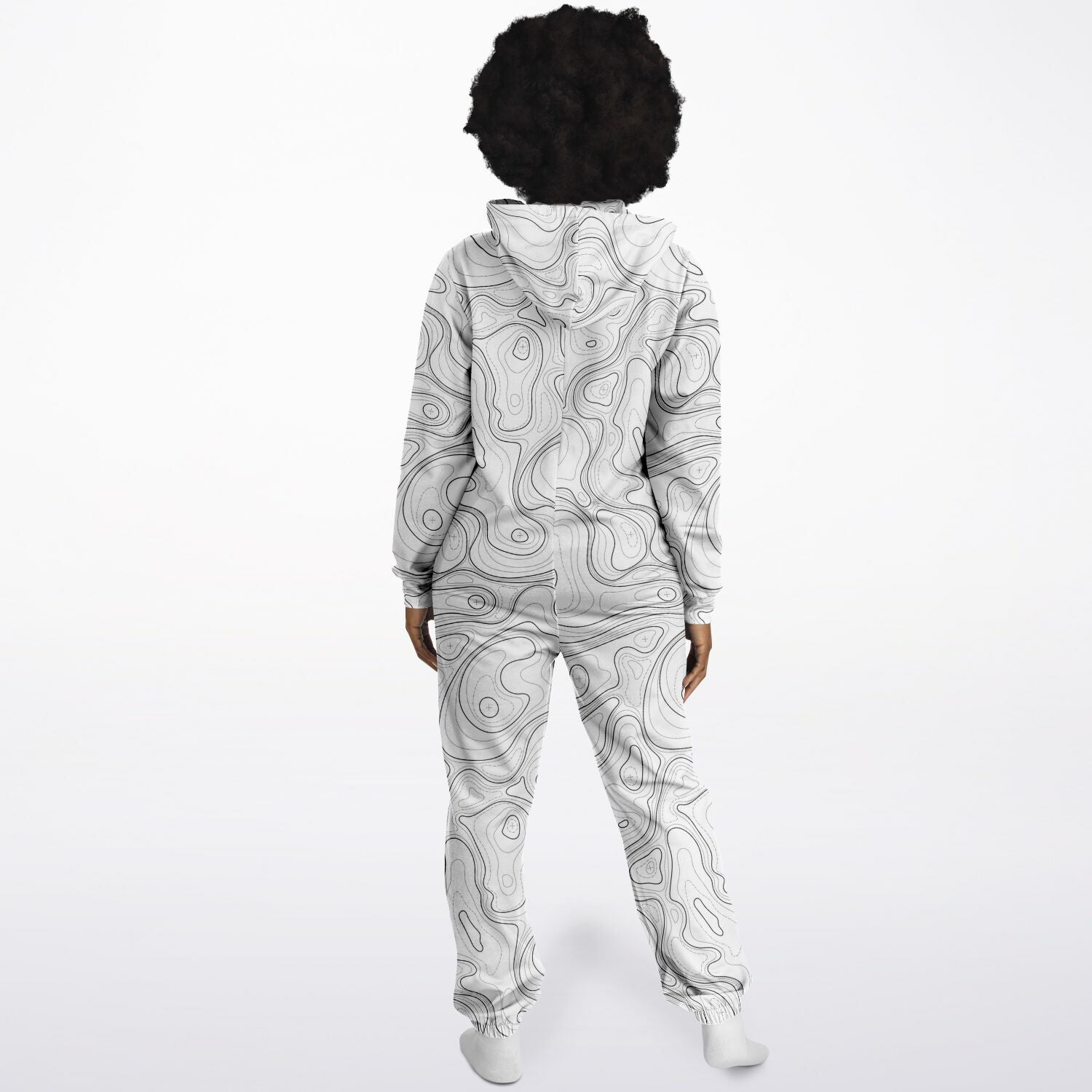 WHITE TOPO ADULT UNISEX JUMPSUIT