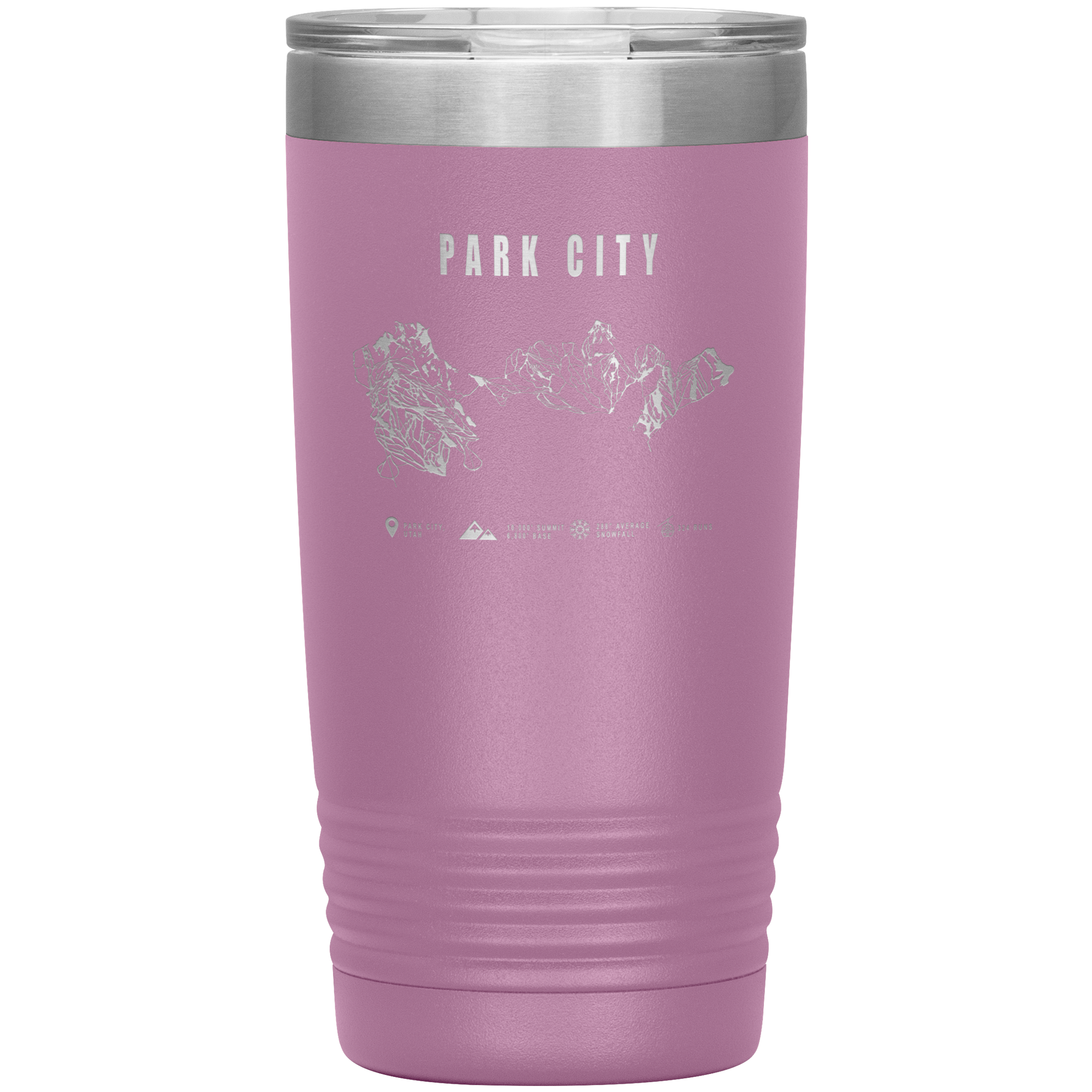 Park city,Utah Ski Trail Map 20oz Tumbler - Powderaddicts