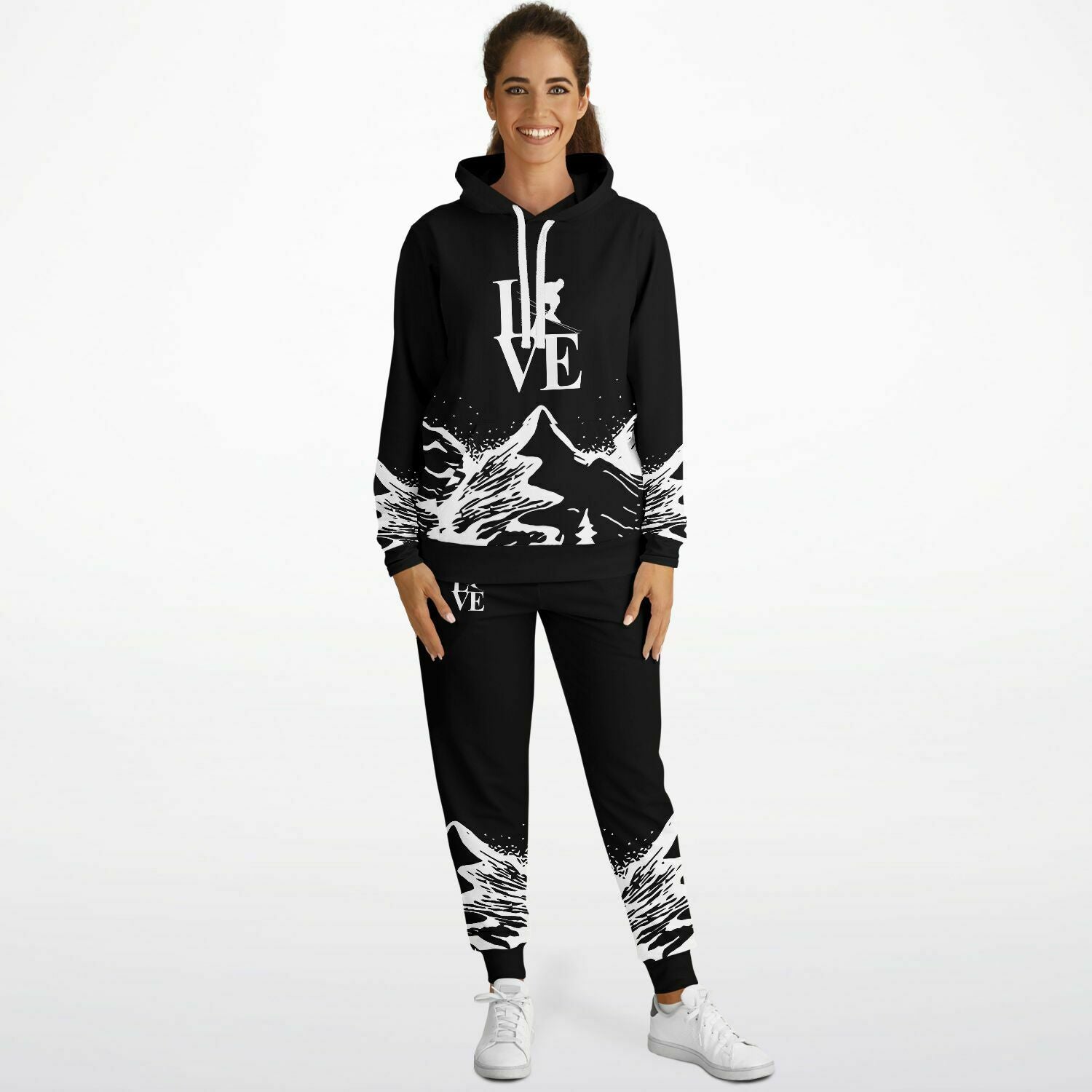 Love Ski Unisex Hoodie and Jogger Set