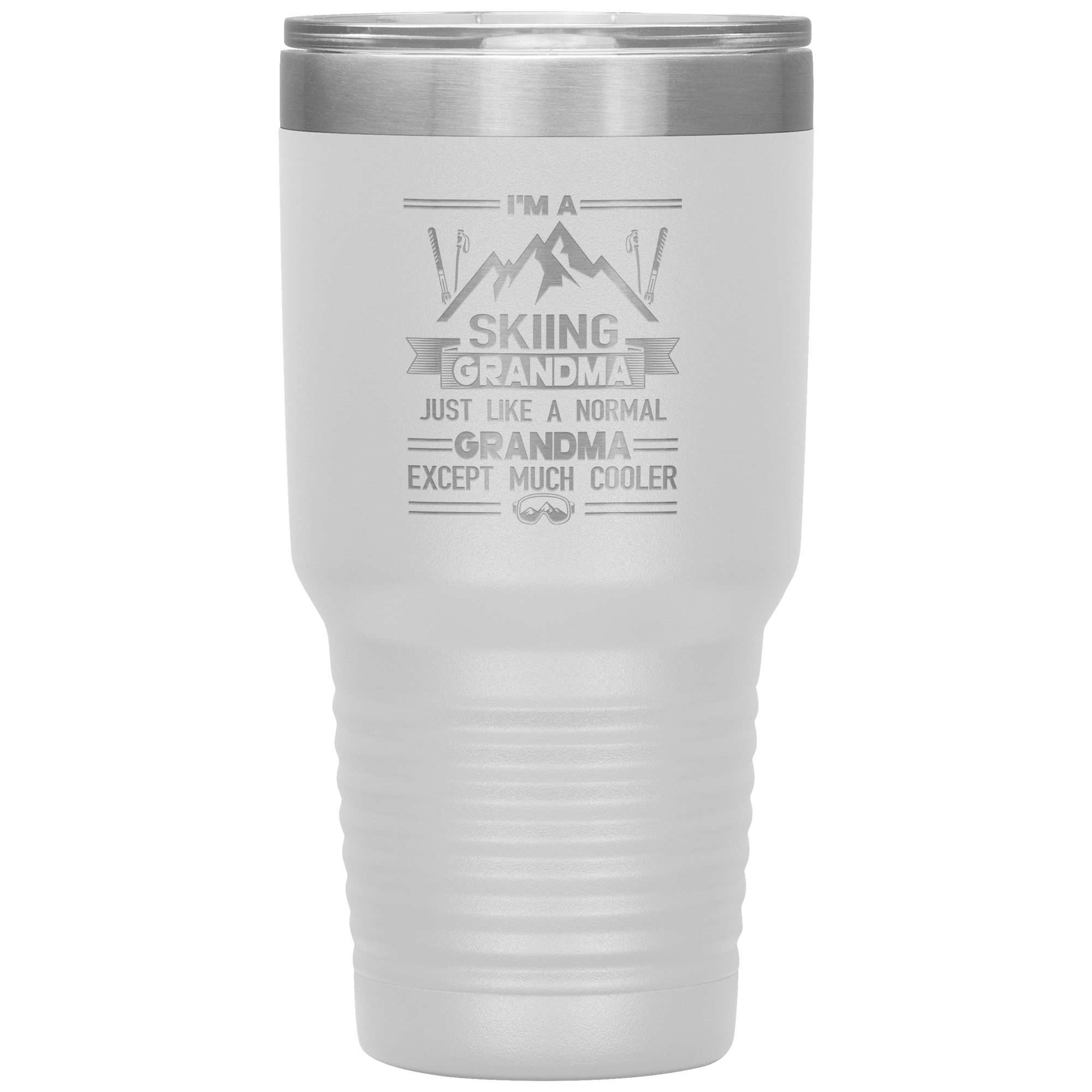 I'm A Skiing Grandma 30oz Tumbler - Powderaddicts