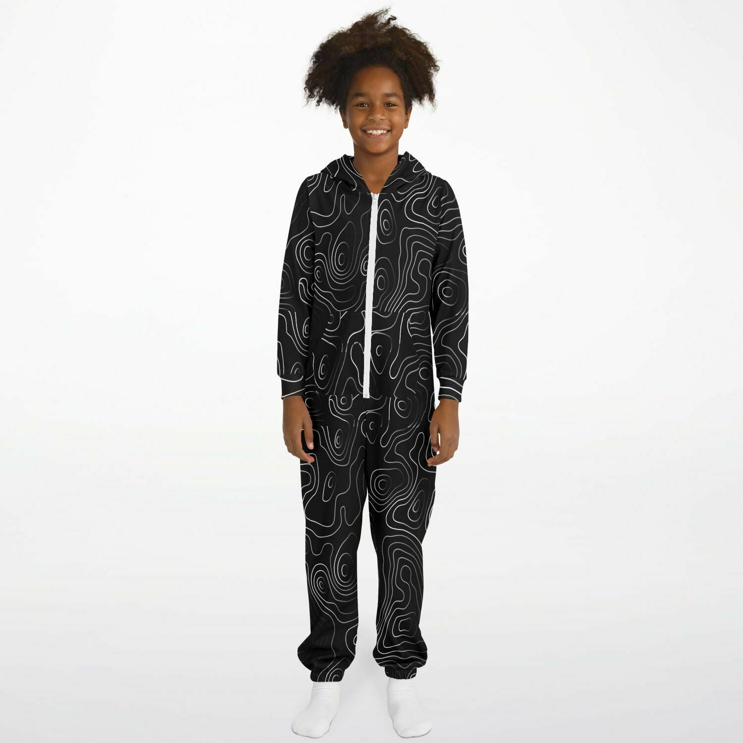 Black Topo Youth Unisex Jumpsuit