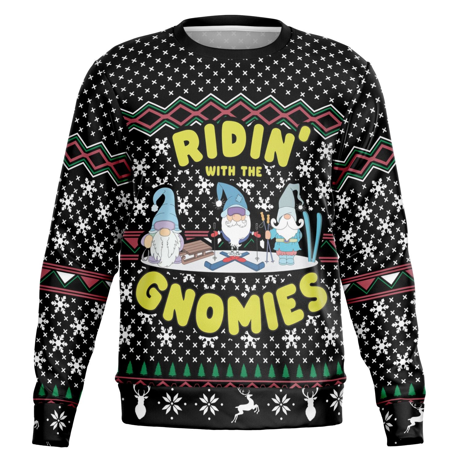 Ridin' With the Gnomies Ugly Christmas Sweater