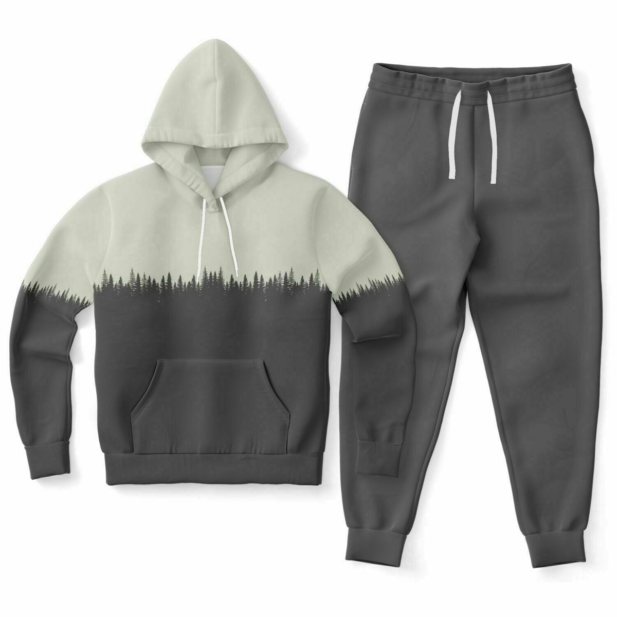 Tree Outline Hoodie and Jogger Set