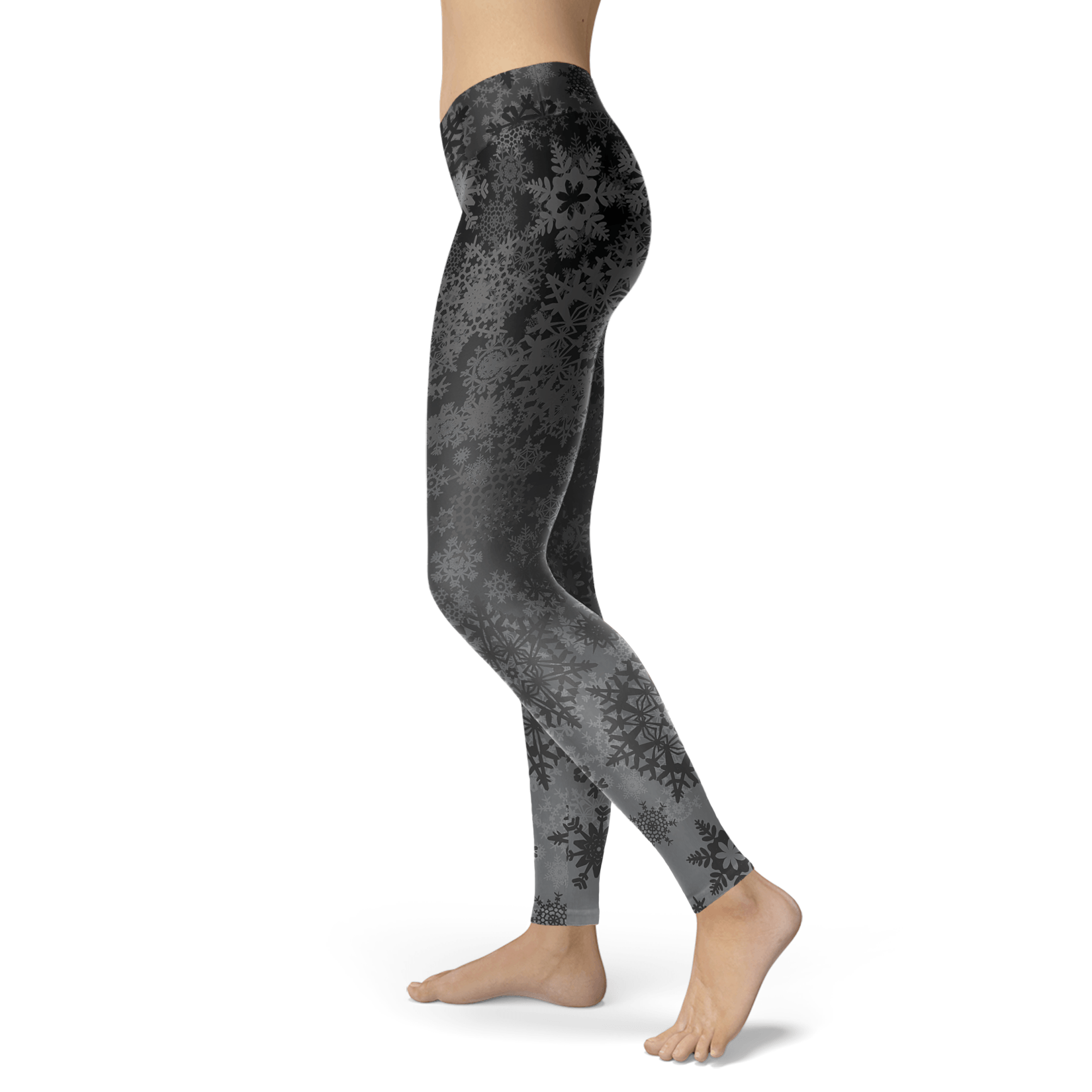 Grey Gradient Snow Leggings - Powderaddicts