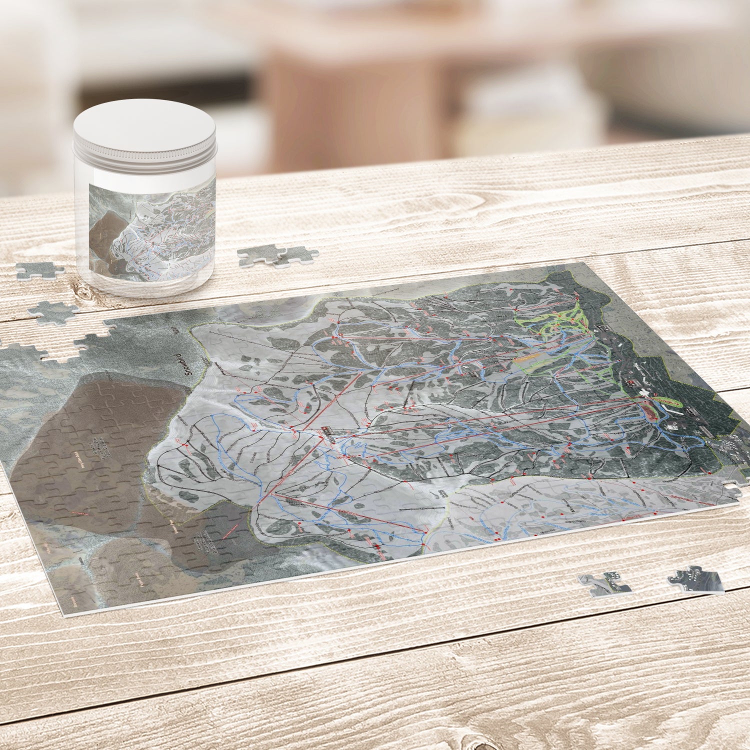 Snowbird, Utah Ski Trail Map Jigsaw Puzzle - Powderaddicts