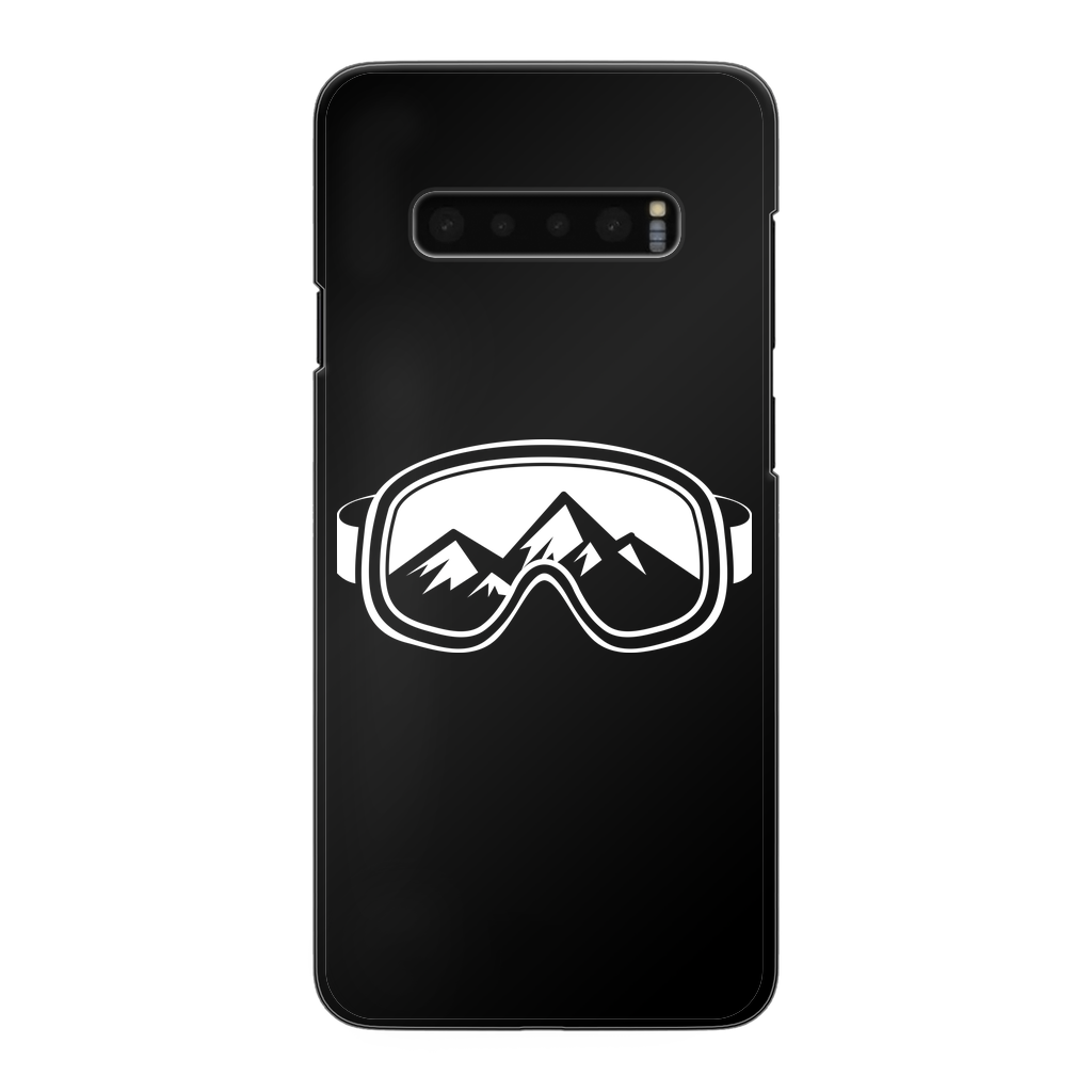 Ski Goggles Back Printed Black Hard Phone Case - Powderaddicts