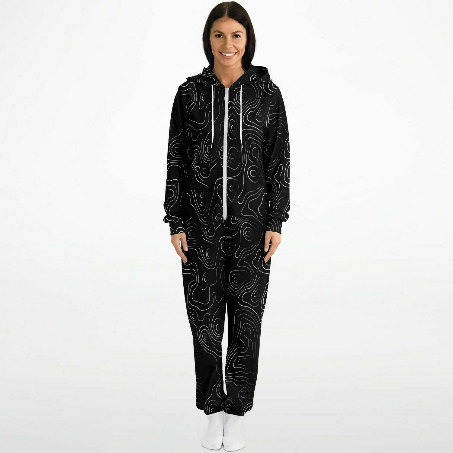 Black Topo Adult Unisex Jumpsuit