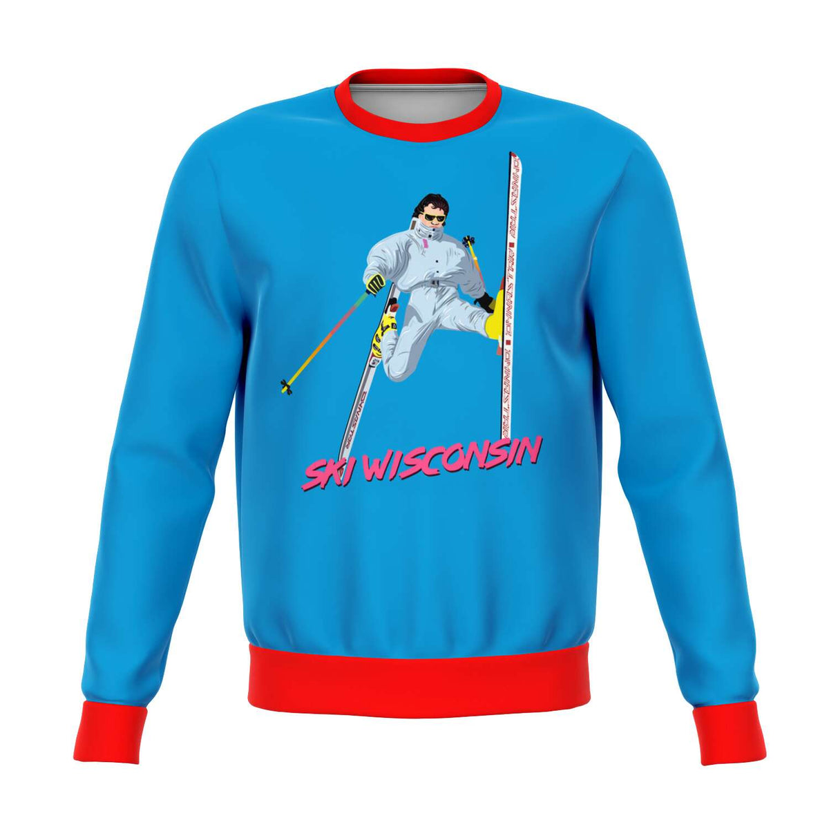 Ski Wisconsin Ugly Christmas Sweater - Powderaddicts