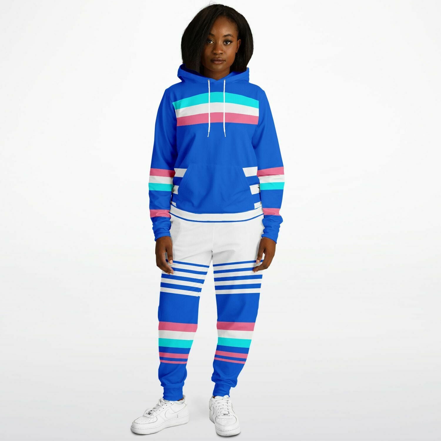 Stripe Club Hoodie and Jogger Set