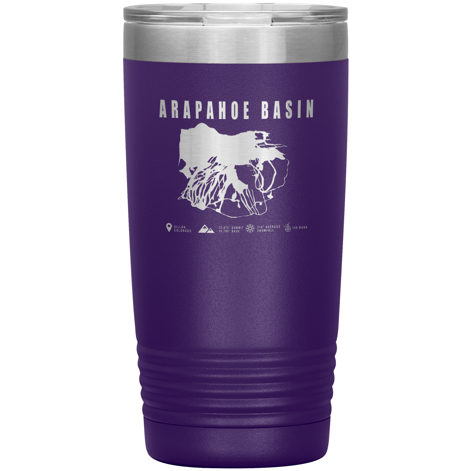 Arapahoe Basin,Colorado Ski Resort 20oz Tumbler - Powderaddicts