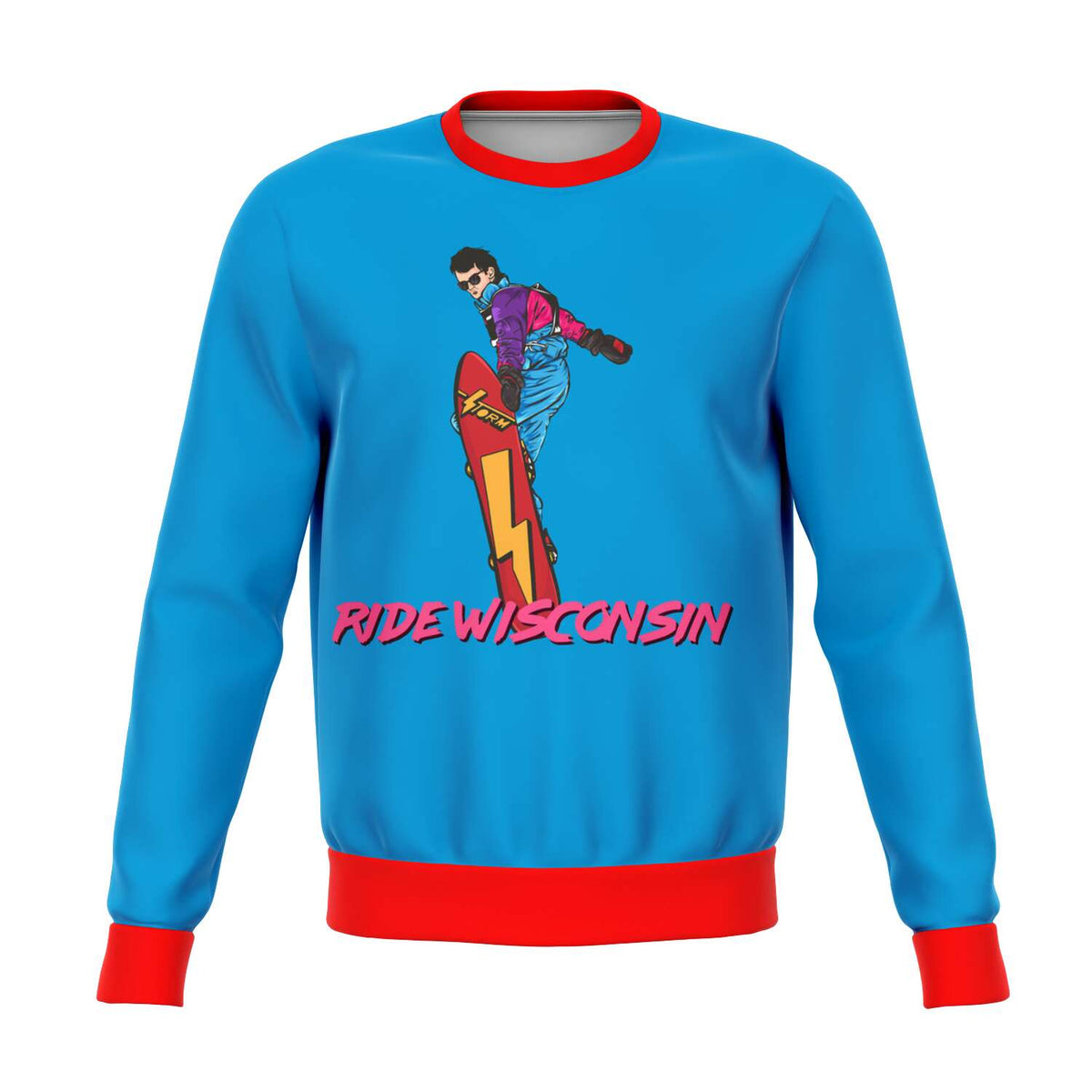 Ride Wisconsin Ugly Christmas Sweater - Powderaddicts