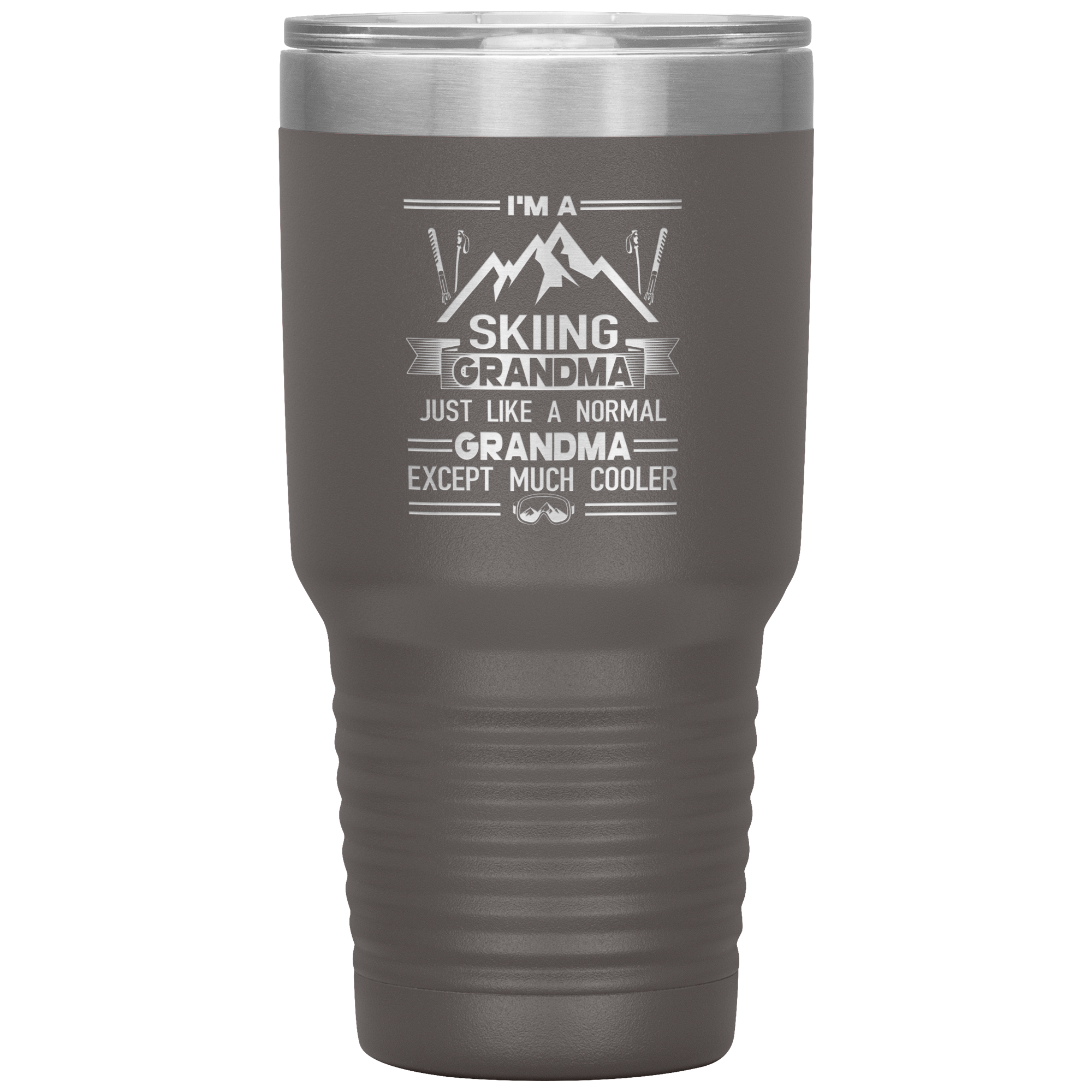 I'm A Skiing Grandma 30oz Tumbler - Powderaddicts