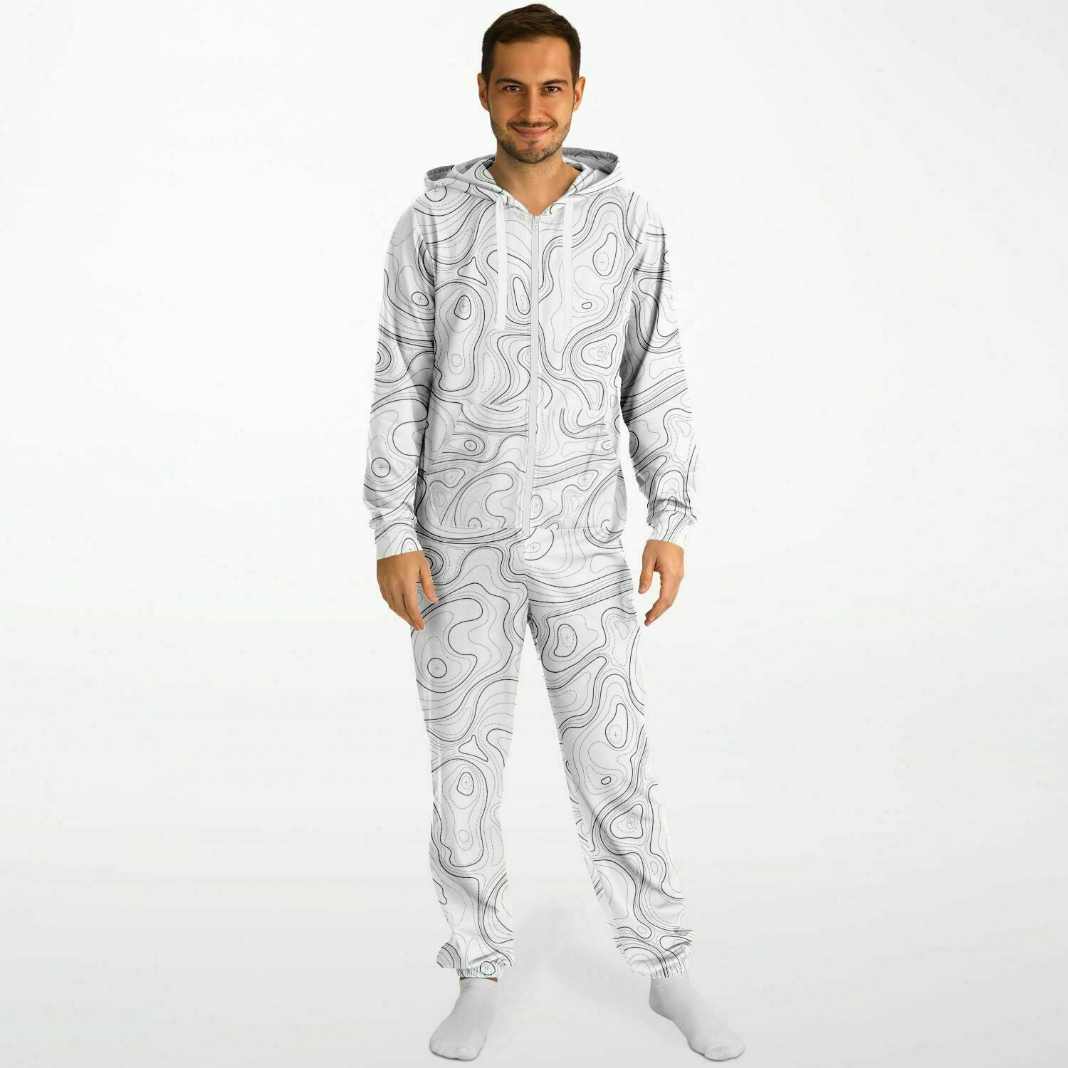 WHITE TOPO ADULT UNISEX JUMPSUIT