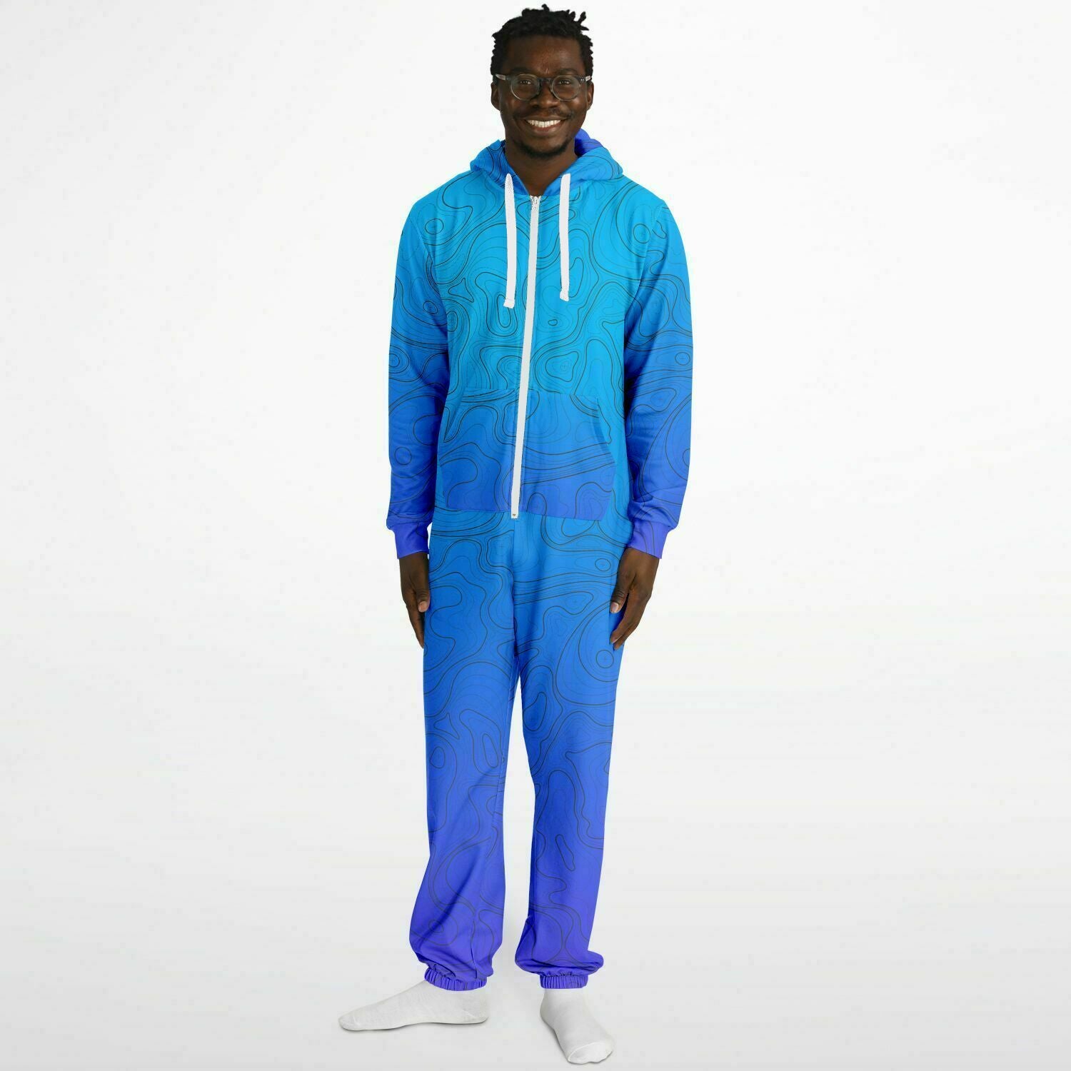 Gradient Topo Adult Unisex Jumpsuit