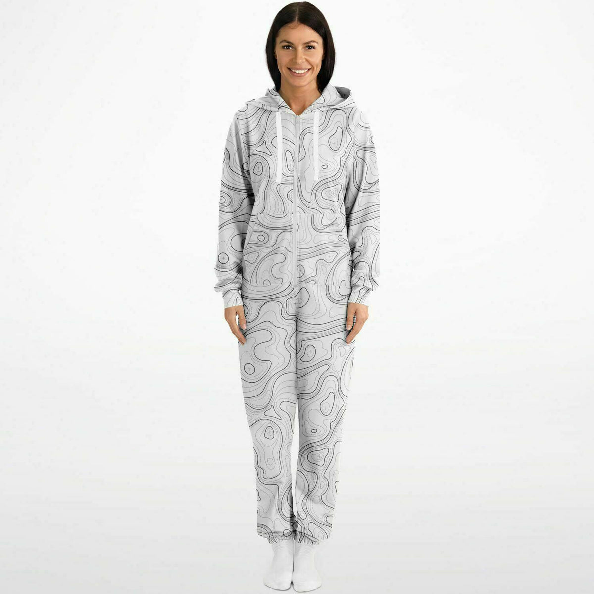 WHITE TOPO ADULT UNISEX JUMPSUIT