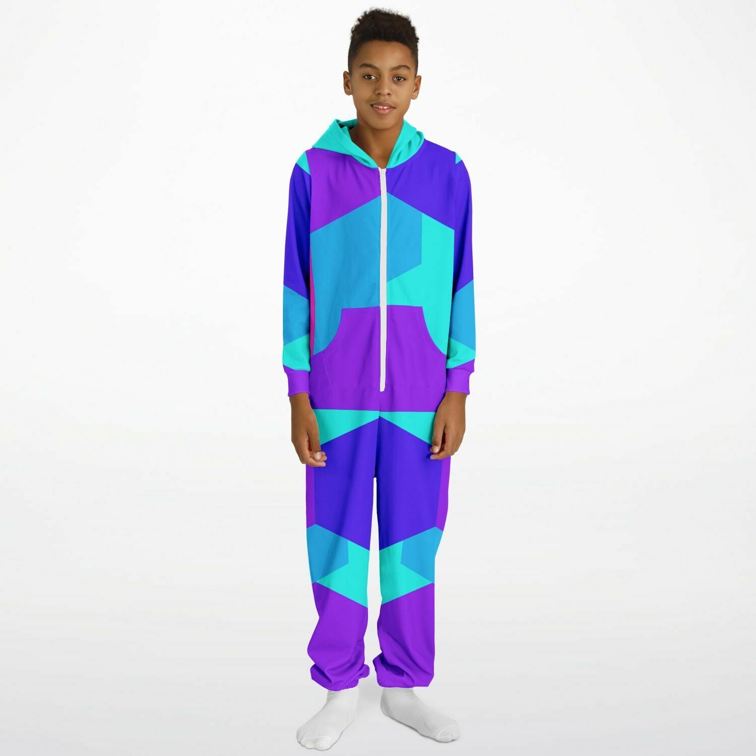 Purple Vail Kid's Unisex Jumpsuit