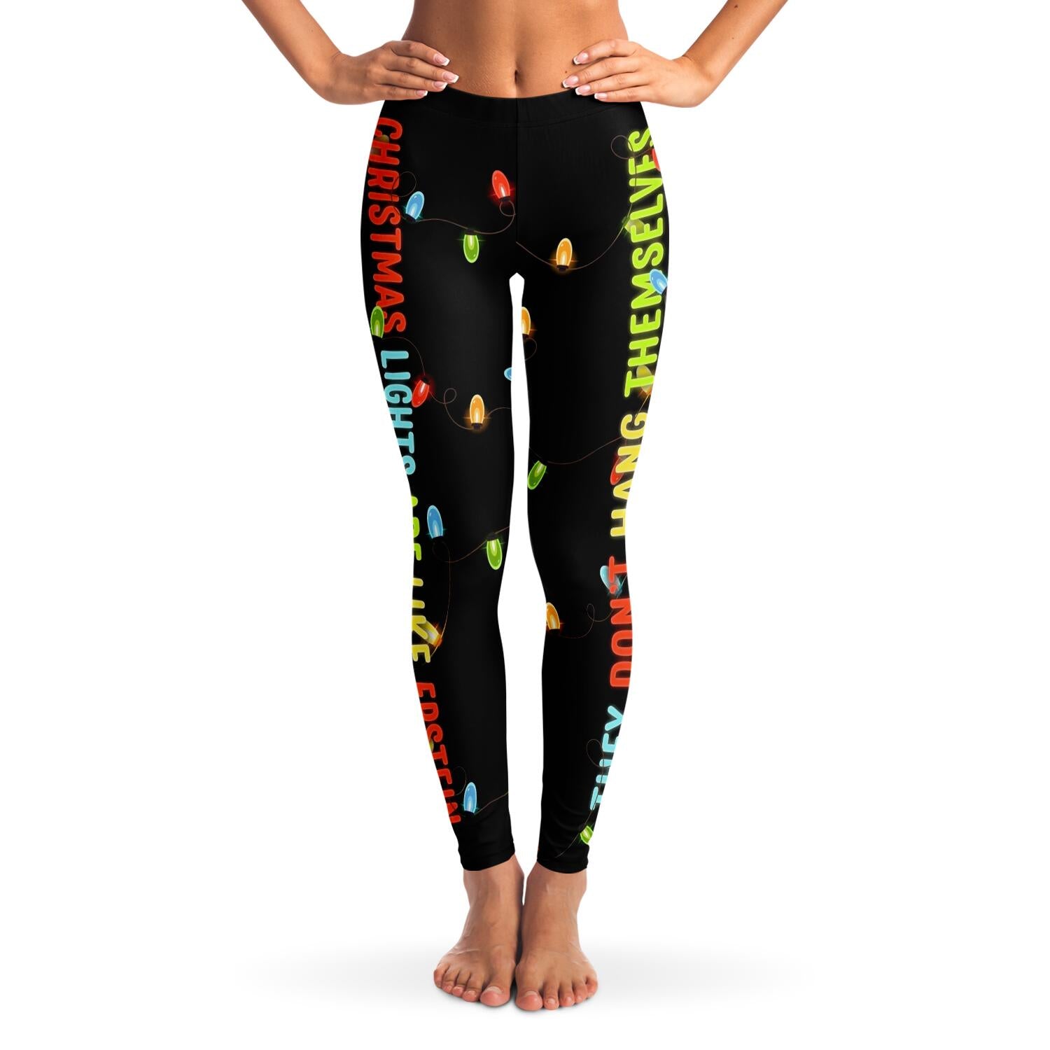 Christmas store light leggings