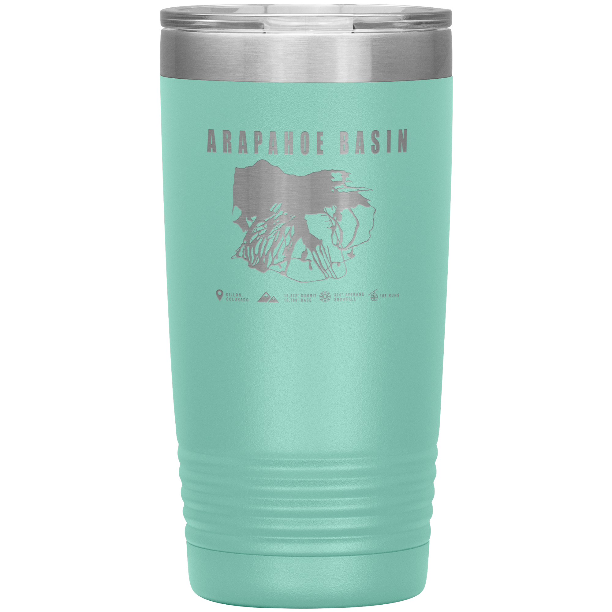 Arapahoe Basin,Colorado Ski Resort 20oz Tumbler - Powderaddicts