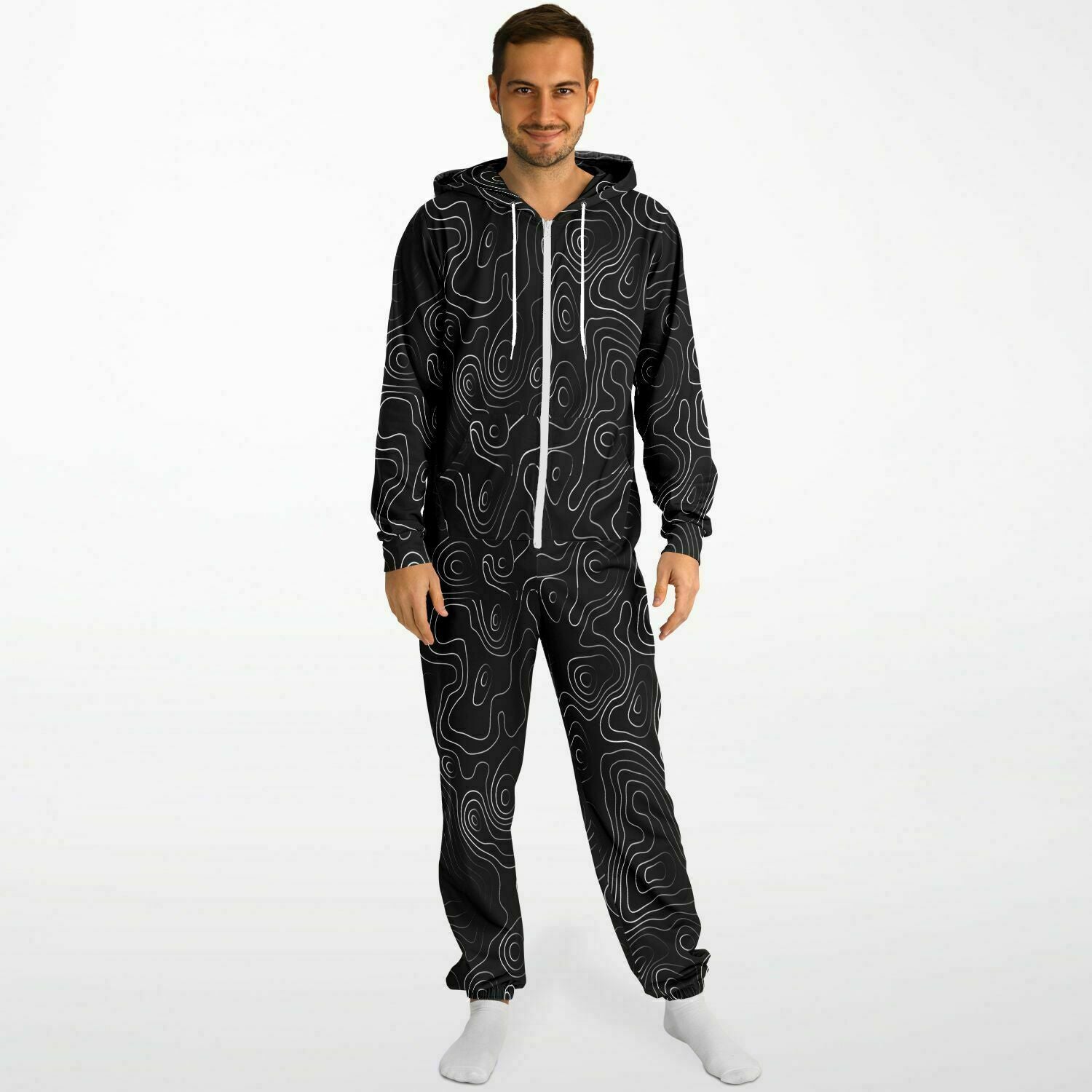 Black Topo Adult Unisex Jumpsuit