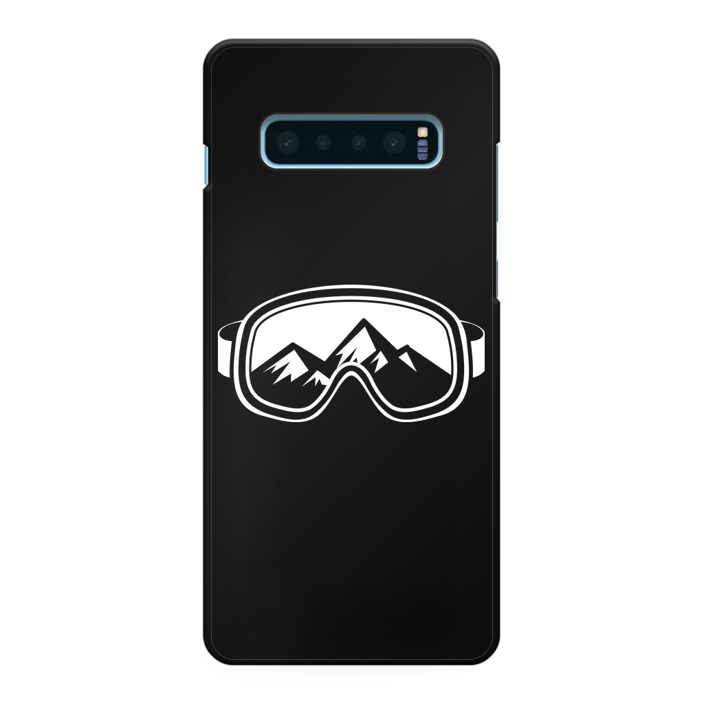 Ski Goggles Back Printed Black Hard Phone Case - Powderaddicts